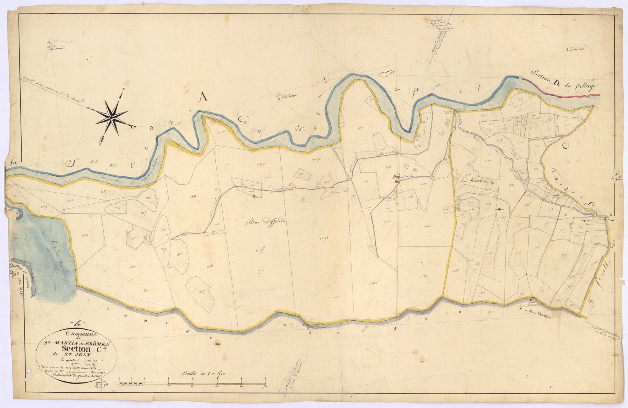 SAINT-MARTIN-DE-BROMES - Section C, Saint-Jean.