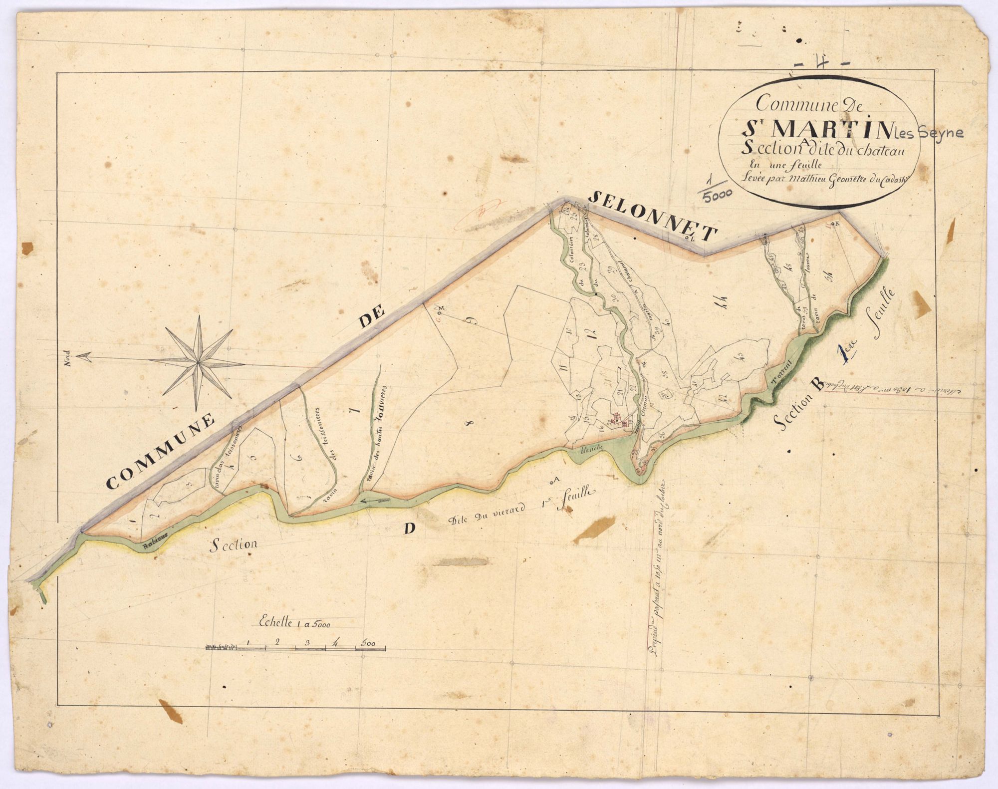 SAINT-MARTIN-LES-SEYNE - Section A, le Château.
