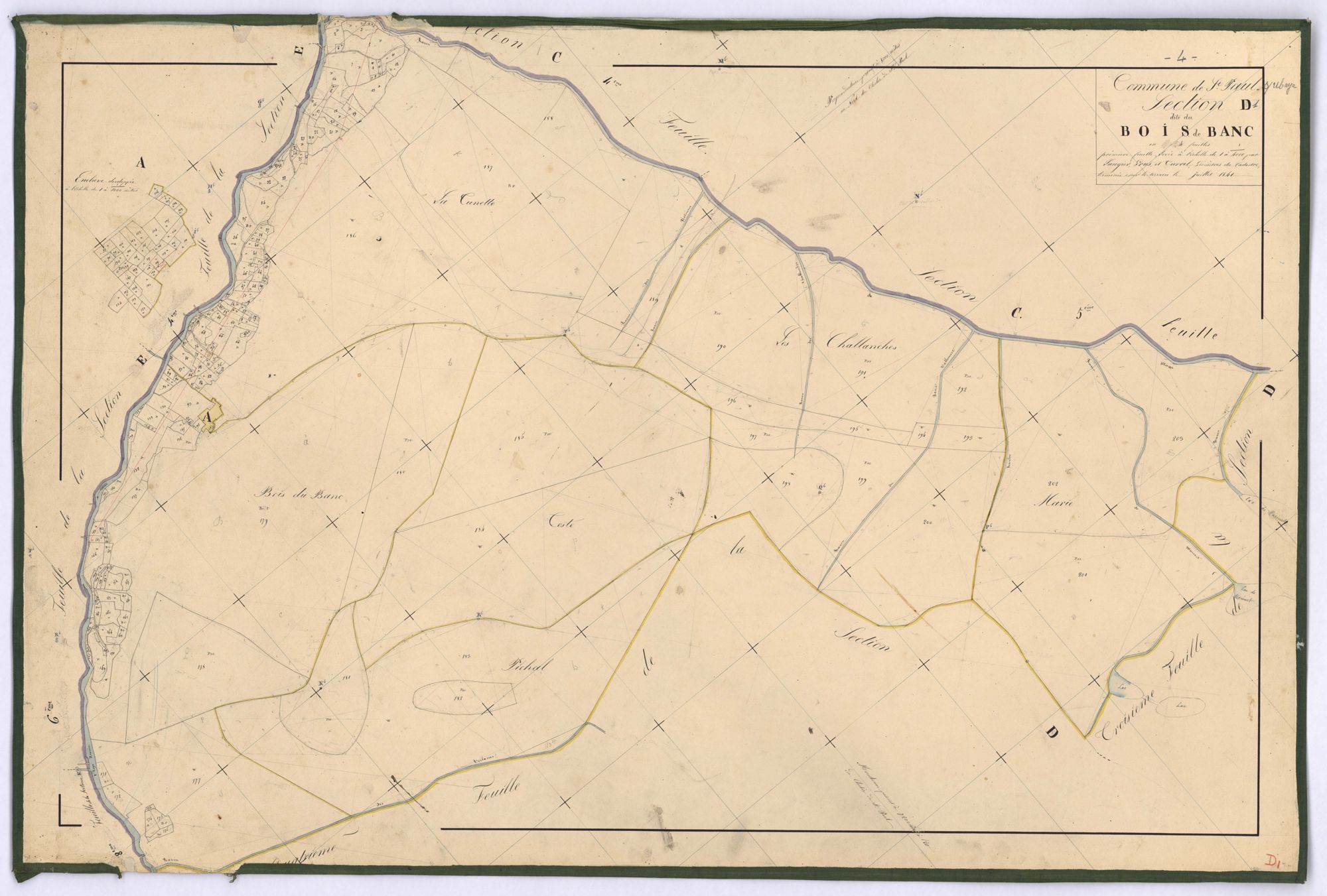 SAINT-PAUL-SUR-UBAYE - Section D, Bois de Blanc.