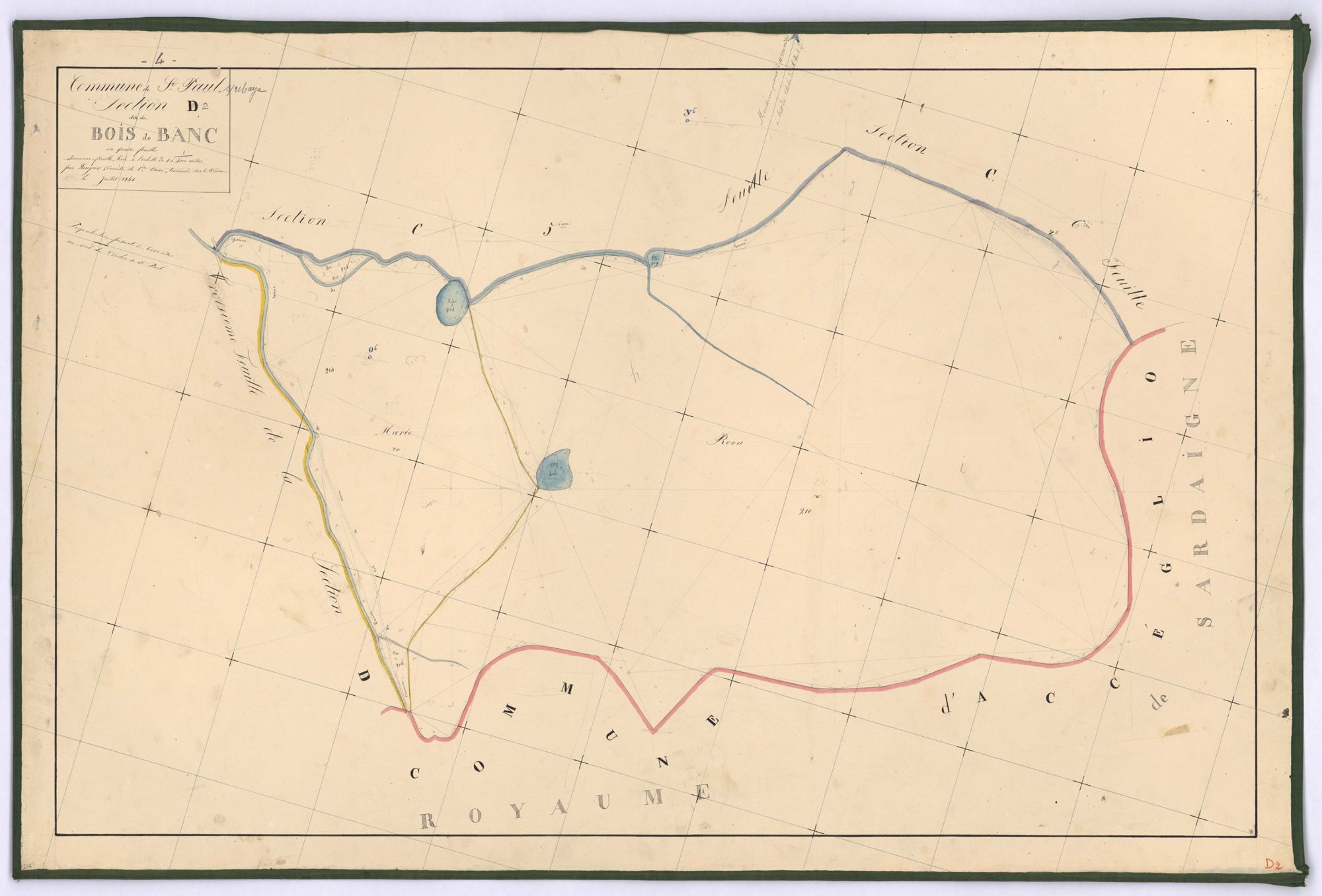 SAINT-PAUL-SUR-UBAYE - Section D, Bois de Blanc.