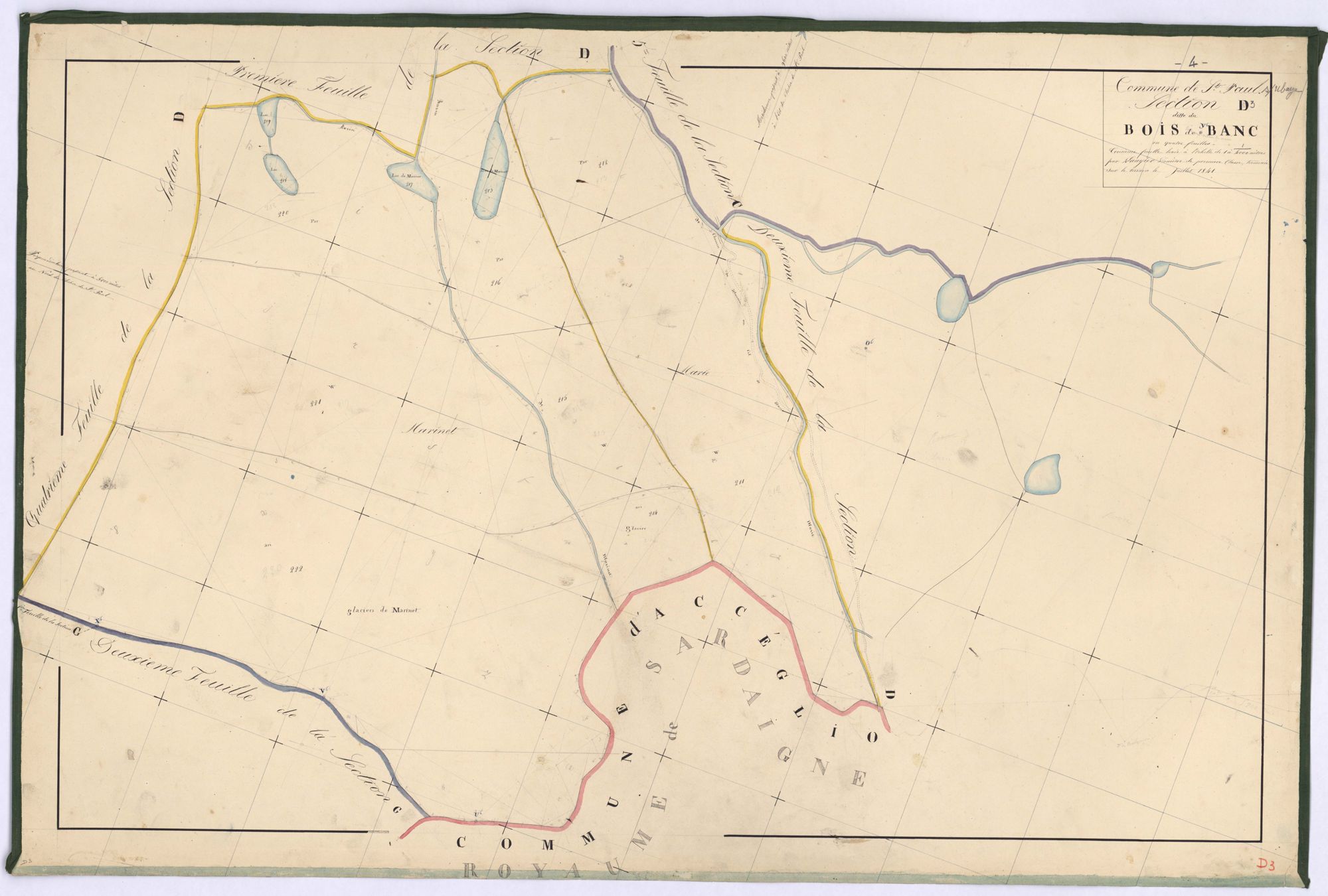 SAINT-PAUL-SUR-UBAYE - Section D, Bois de Blanc.