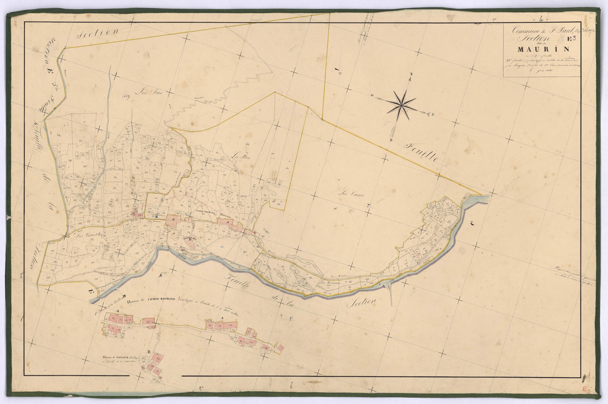 SAINT-PAUL-SUR-UBAYE - Section E, Maurin.