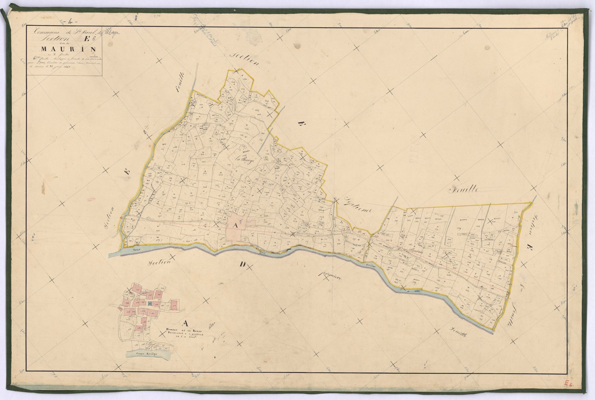 SAINT-PAUL-SUR-UBAYE - Section E, Maurin.