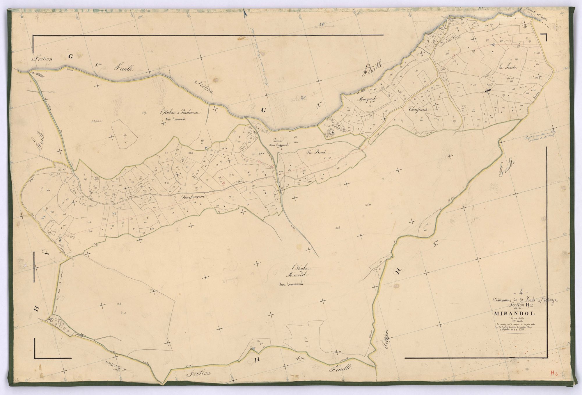 SAINT-PAUL-SUR-UBAYE - Section H, Mirandol.