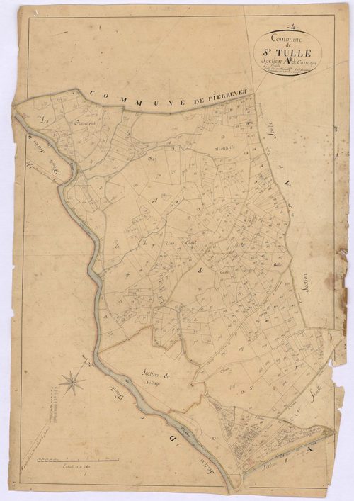 SAINTE-TULLE - Section A, Cassagne.