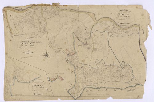 SAINT-VINCENT-LES-FORTS - Sections : B, le Fort, C, les Blaches, E, le Village.