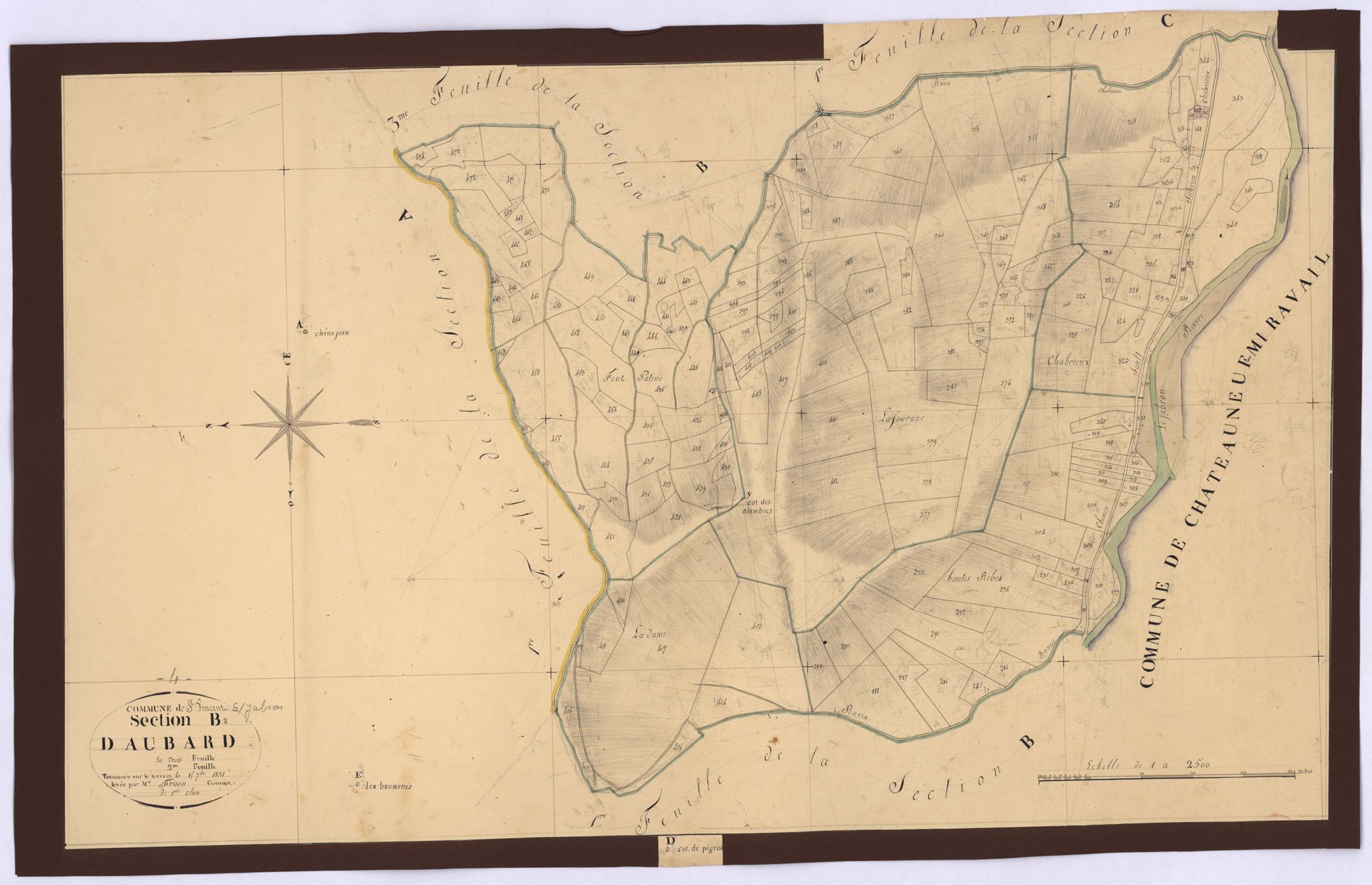 SAINT-VINCENT-SUR-JABRON - Section B, Aubard.