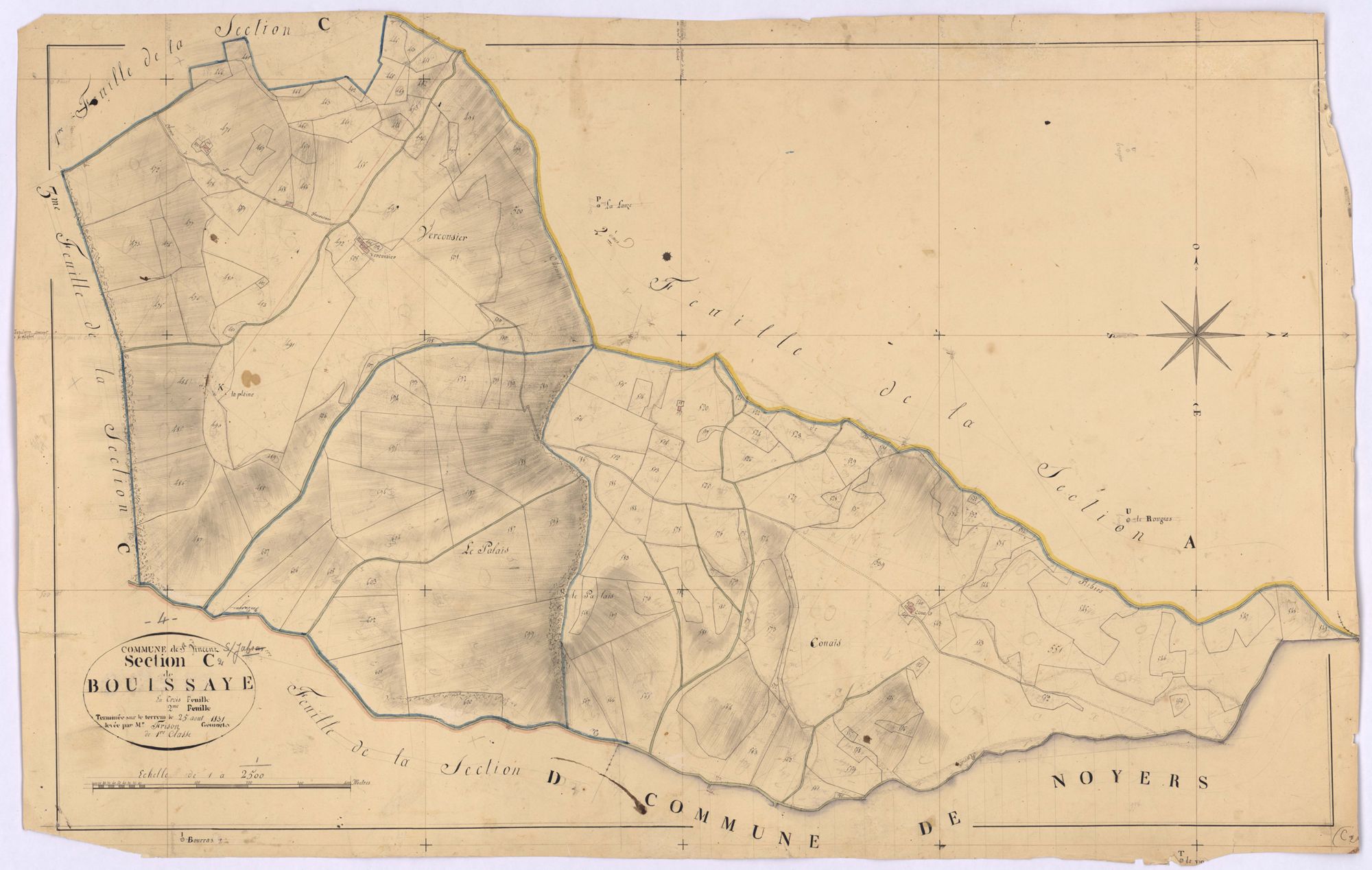 SAINT-VINCENT-SUR-JABRON - Section C, Bouissaye.