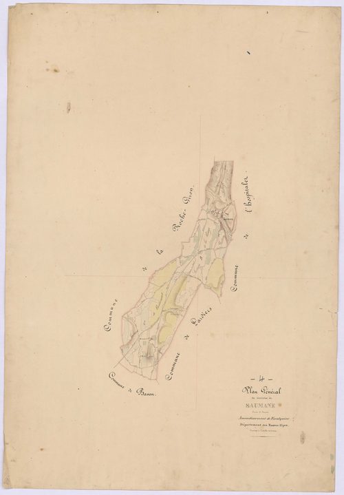 SAUMANE - Tableau d'assemblage de la commune de Saumane.