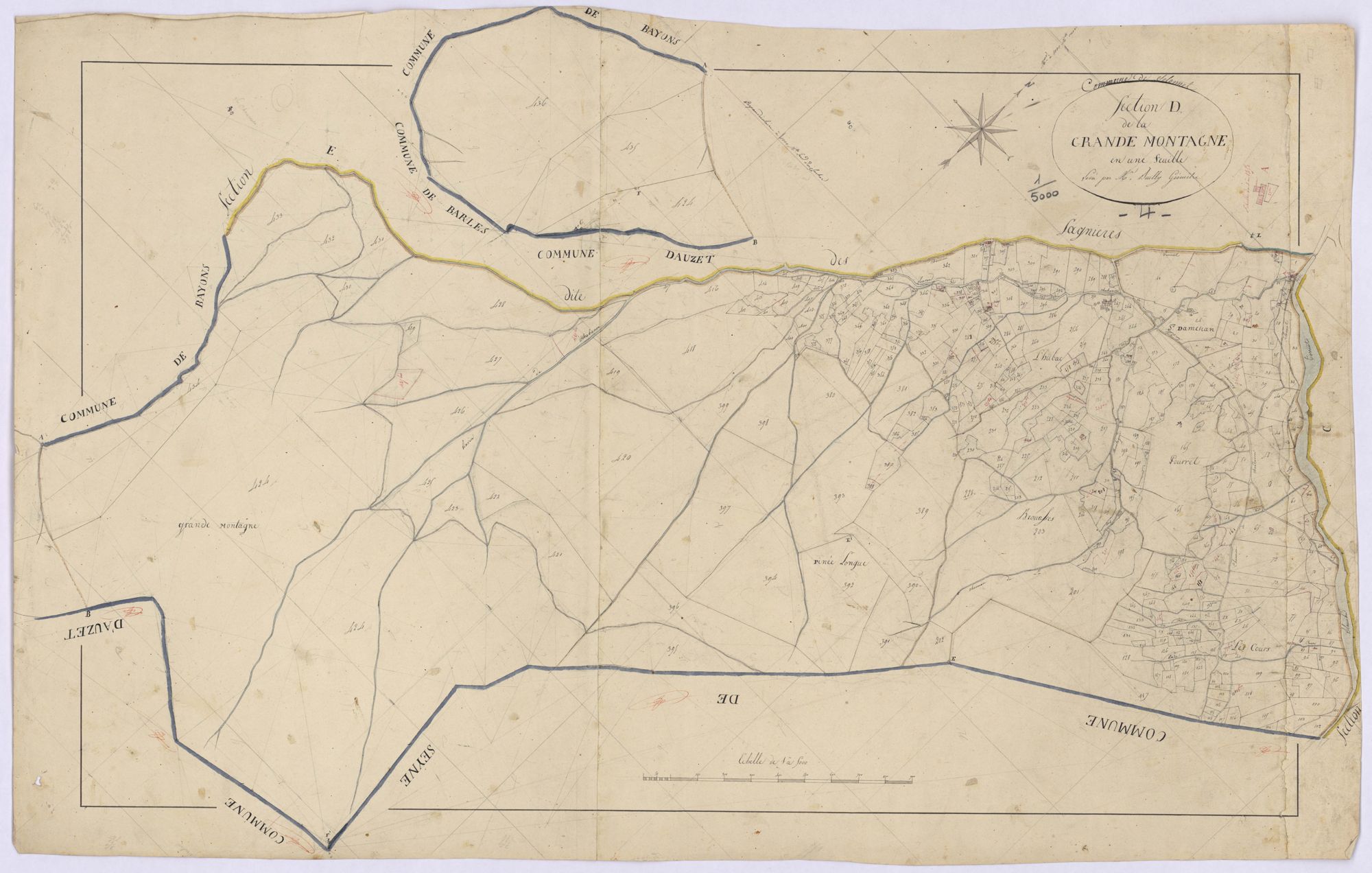 SELONNET - Section D, Grande-Montagne.