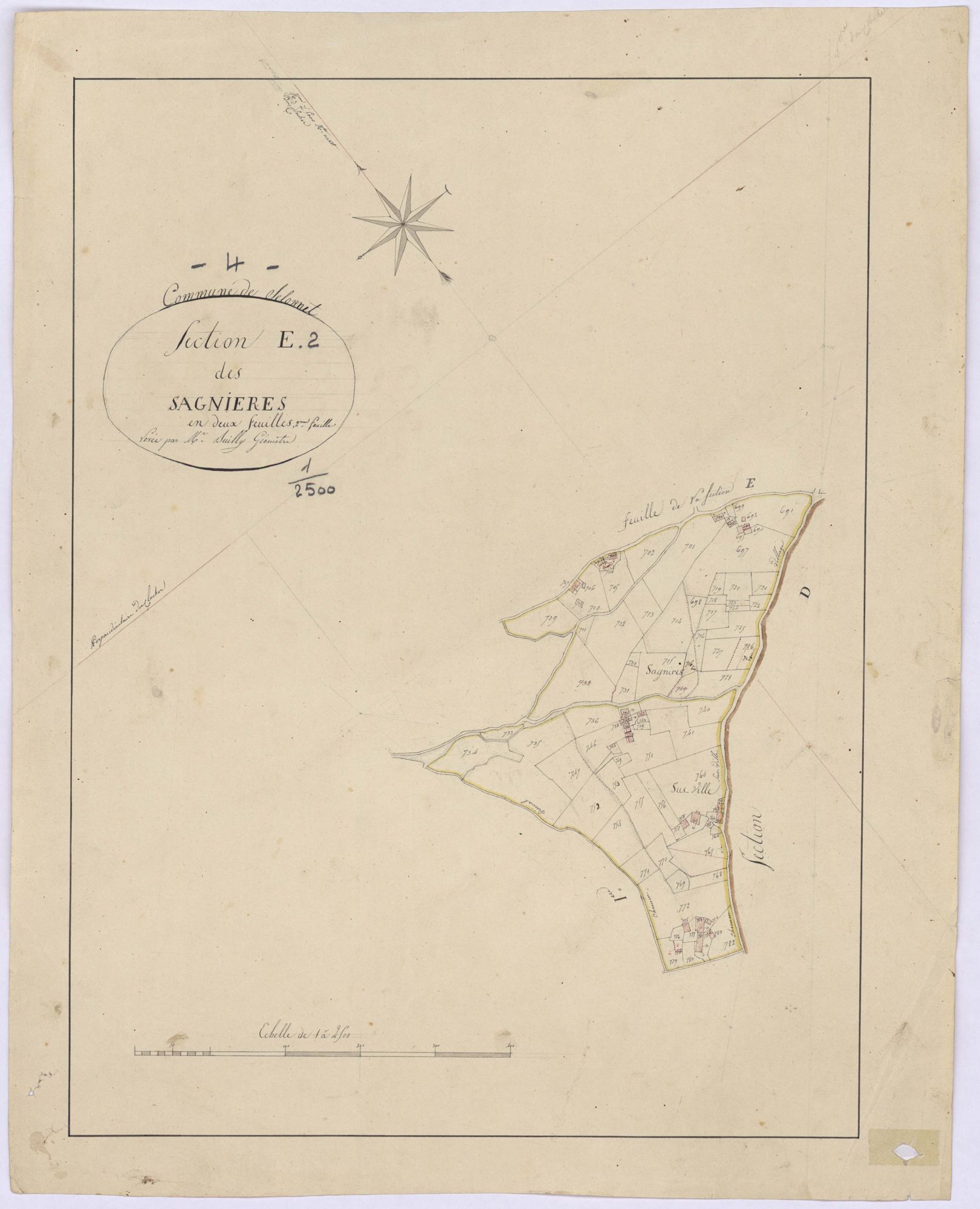 SELONNET - Section E, les Sagniéres.