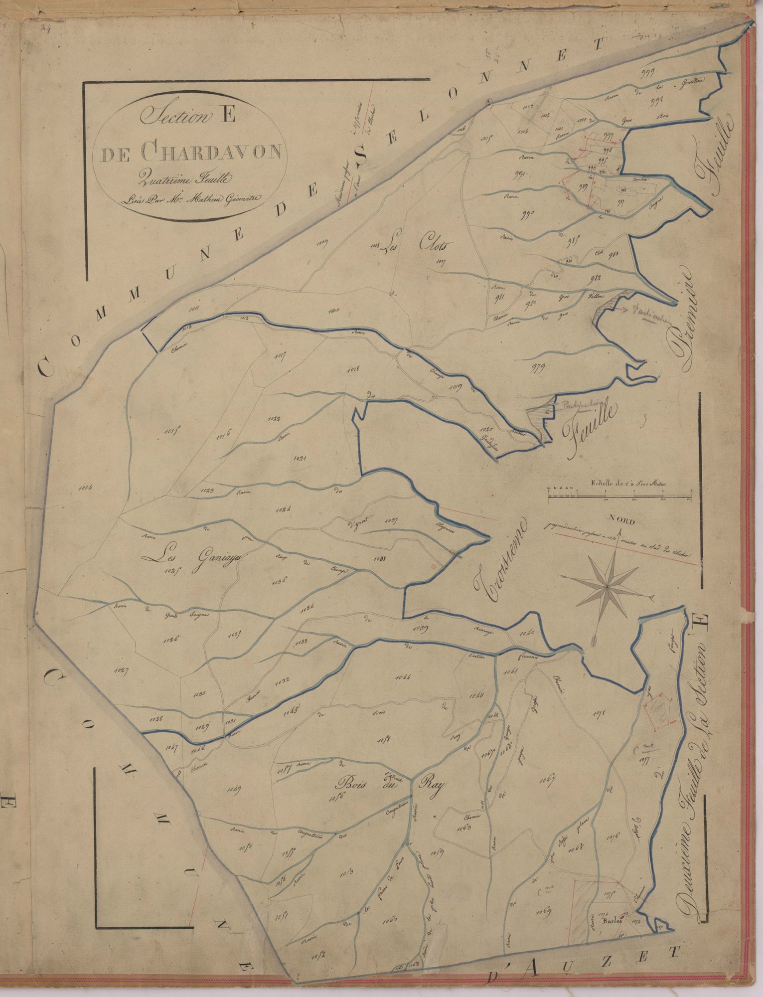 SEYNE - Section E, Chardavon.