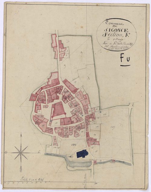 SIGONCE - Section F, le Village.