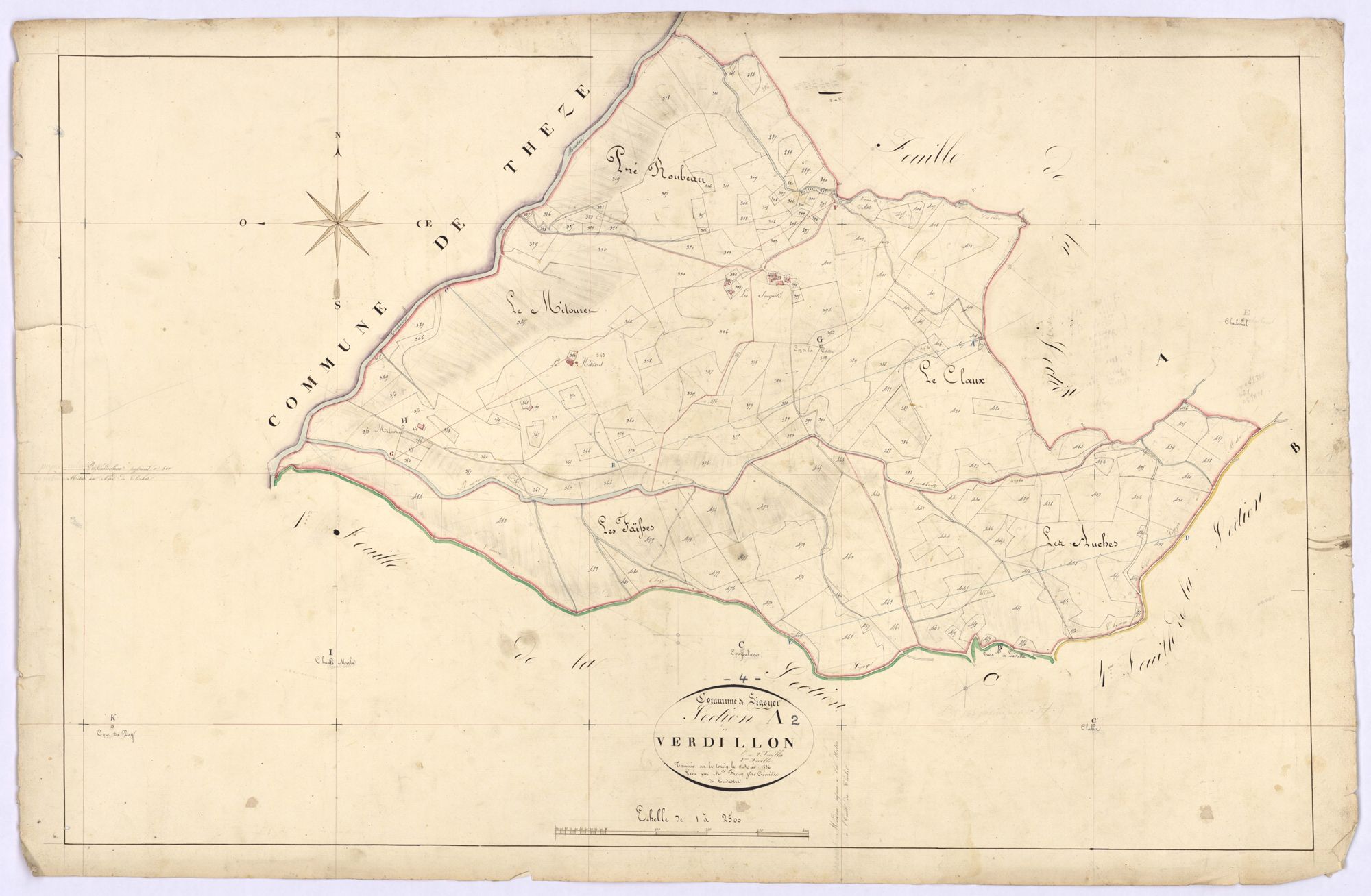 SIGOYER - Section A, le Verdillon.