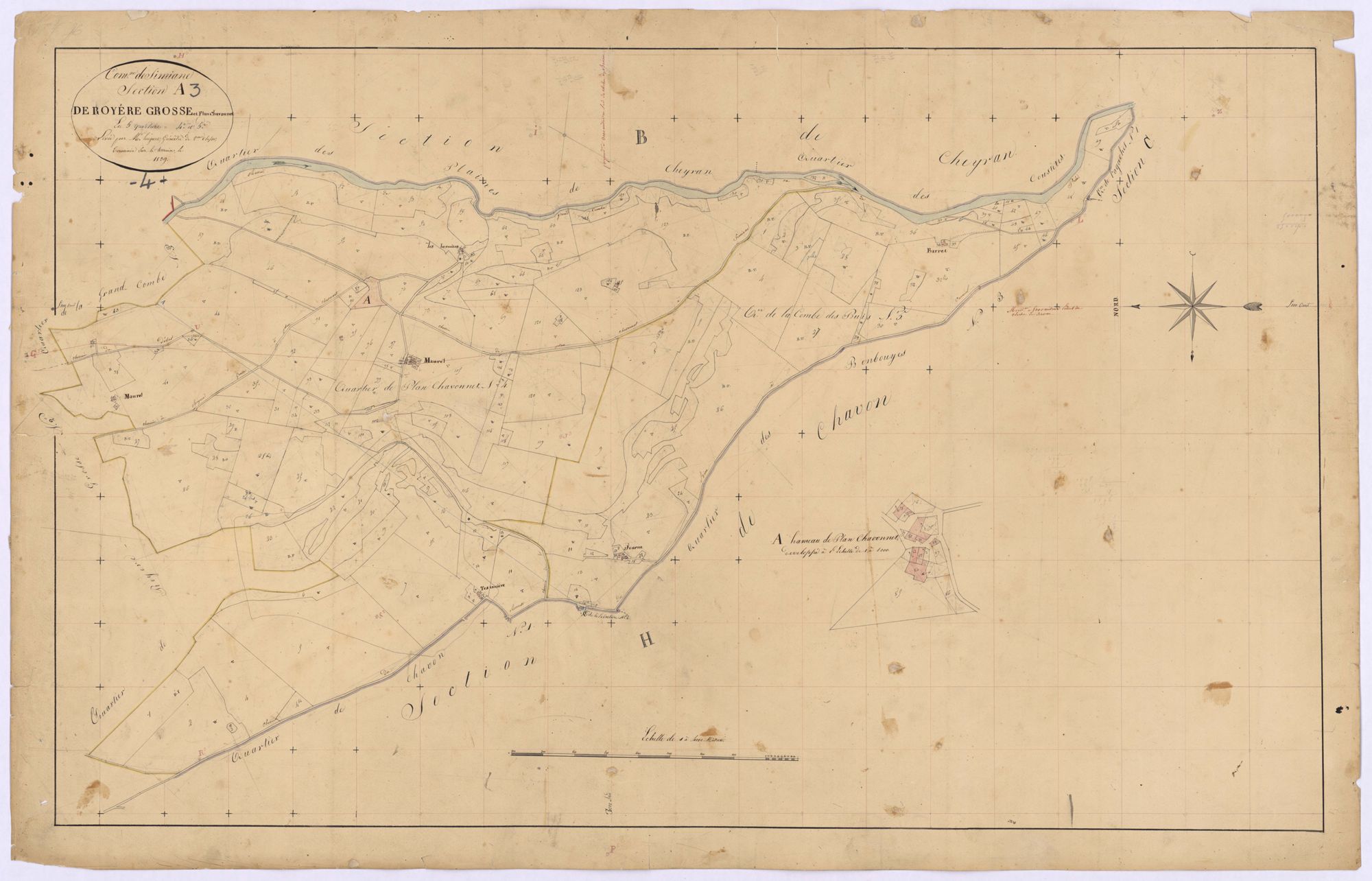 SIMIANE - Section A, Royere-Grosse.
