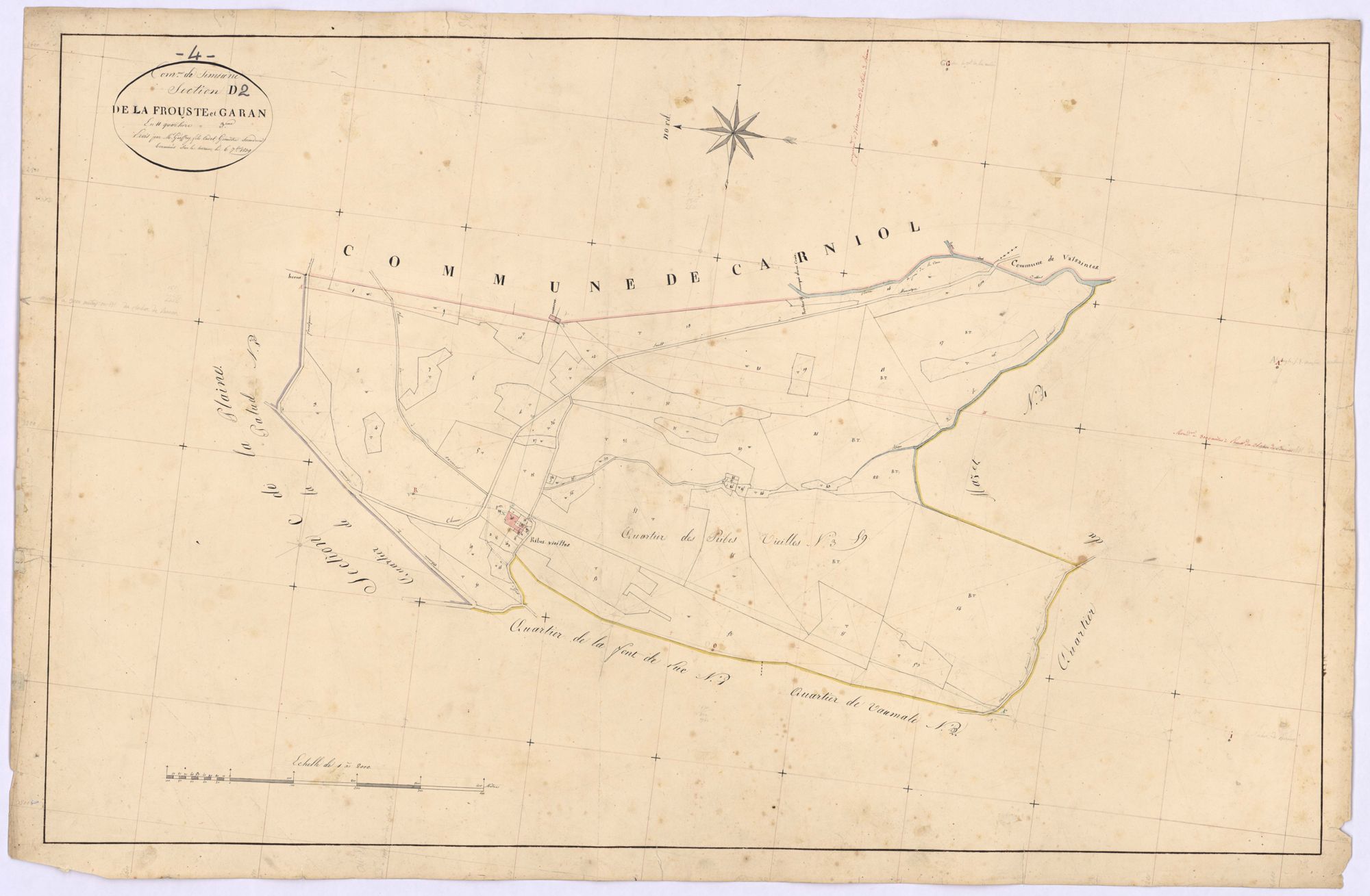 SIMIANE - Section D, Frouste et Garran.