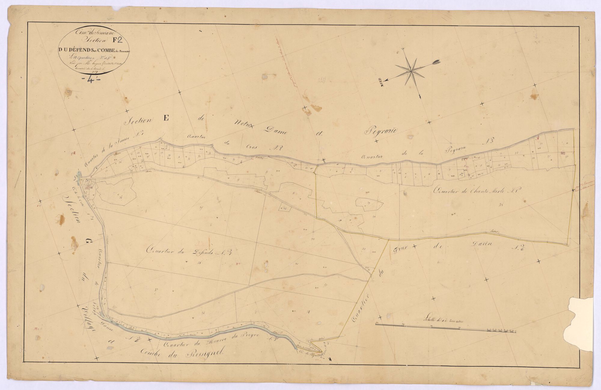 SIMIANE - Section F, Defends et Combe.