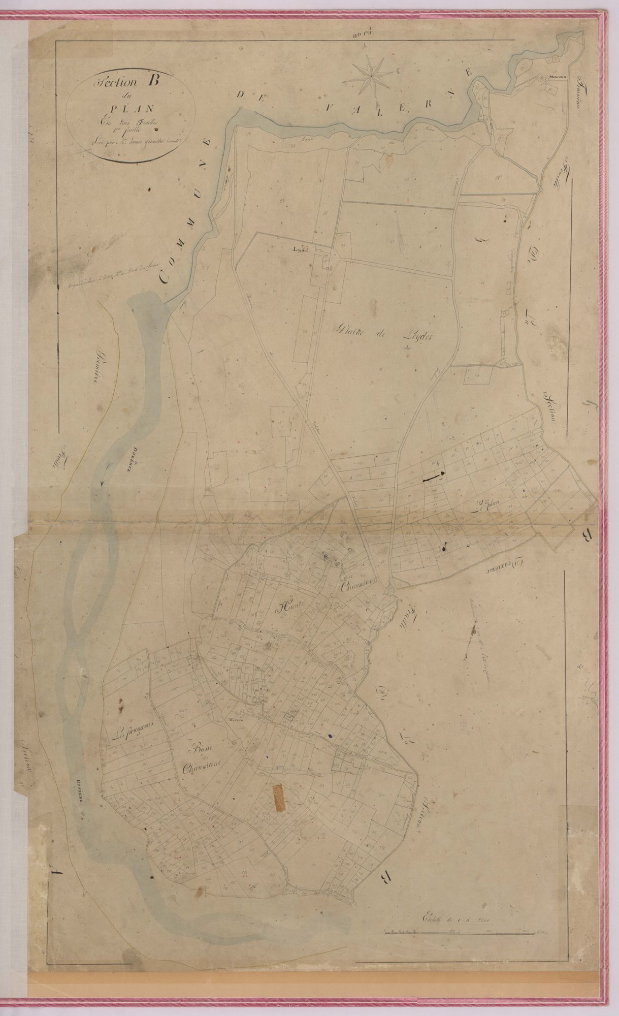 SISTERON - Section B, Le Plan.