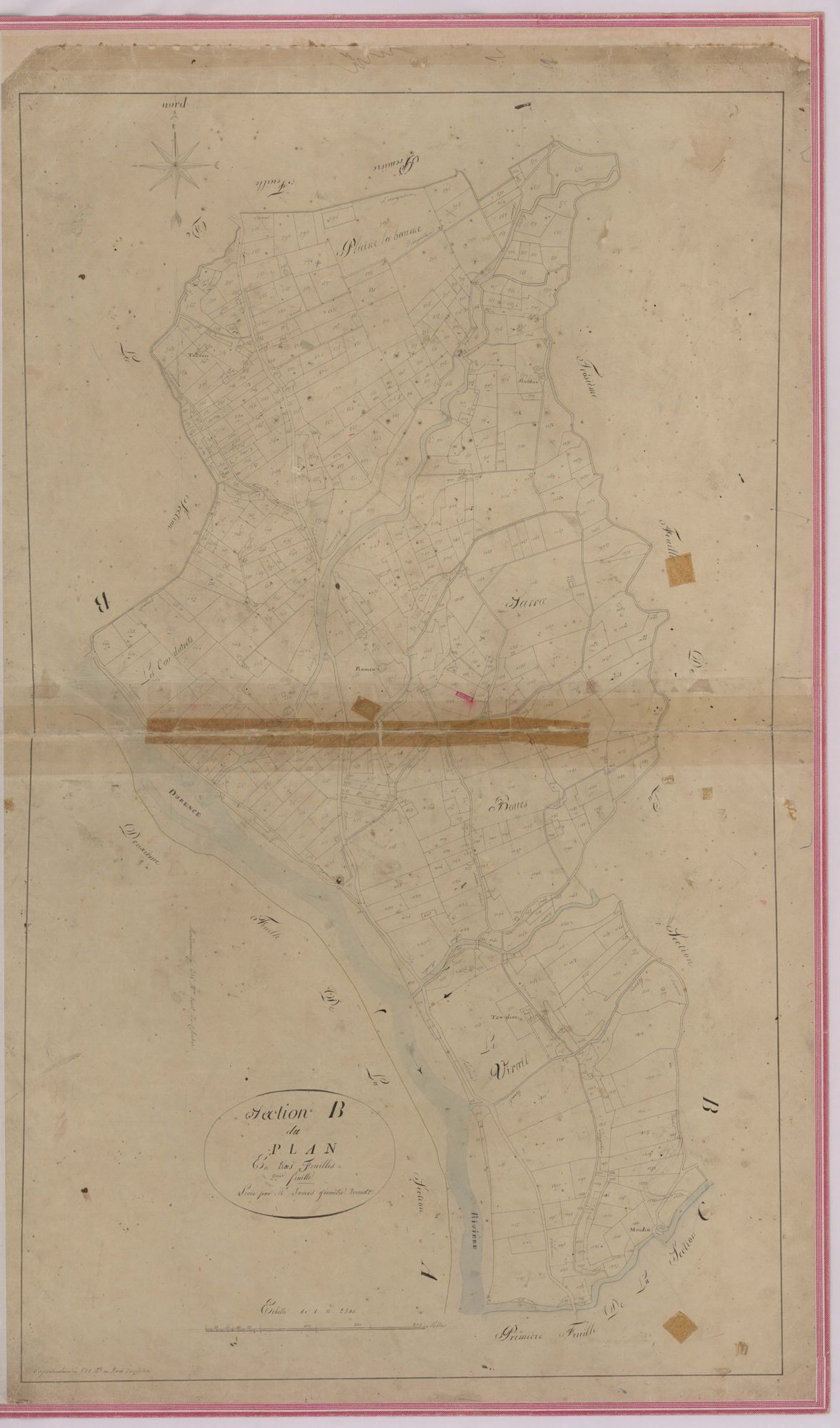 SISTERON - Section B, Le Plan.