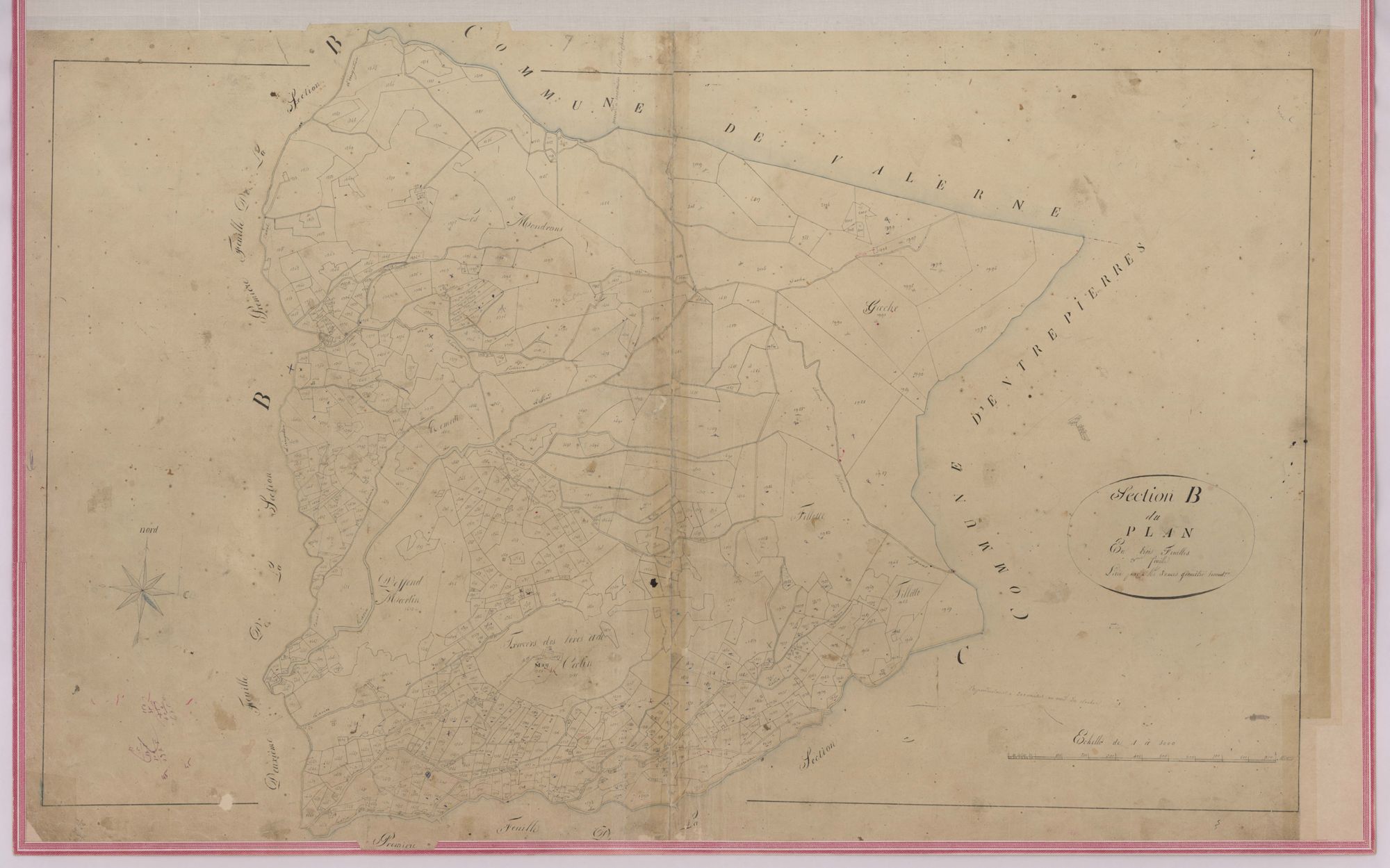 SISTERON - Section B, Le Plan.