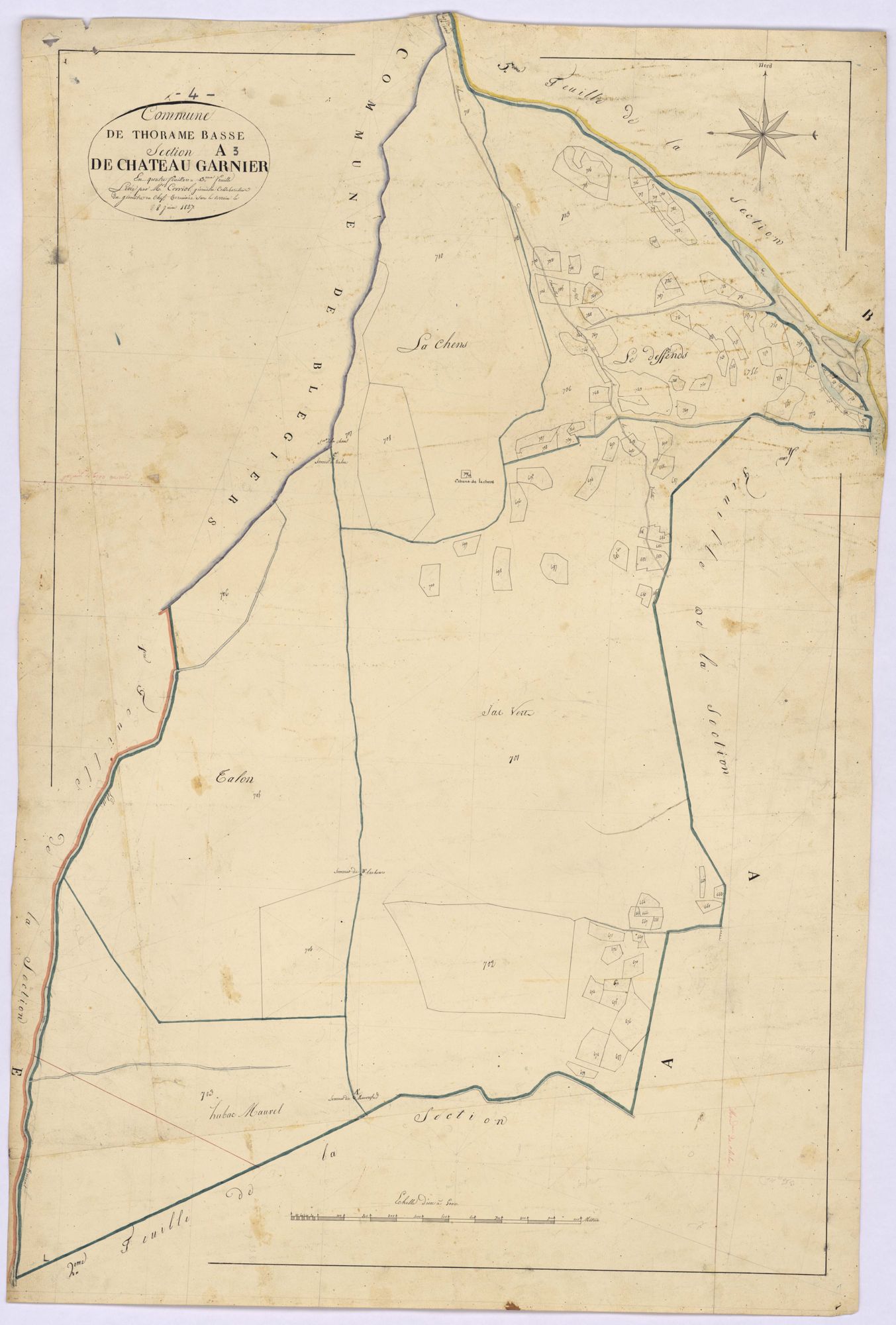 THORAME-BASSE - Section A, Château-Garnier.