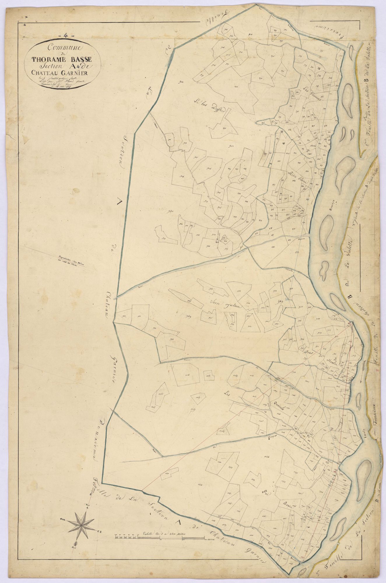 THORAME-BASSE - Section A, Château-Garnier.