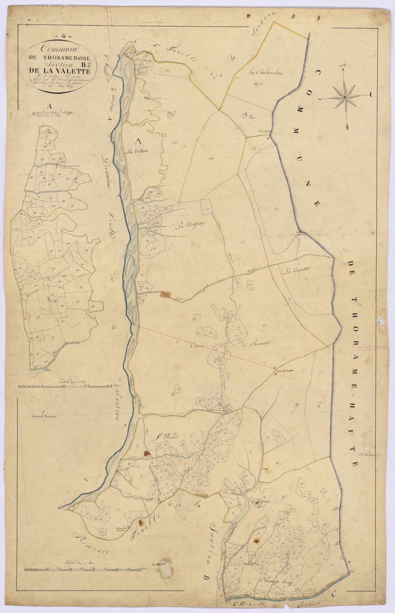 THORAME-BASSE - Section B, la Valette.