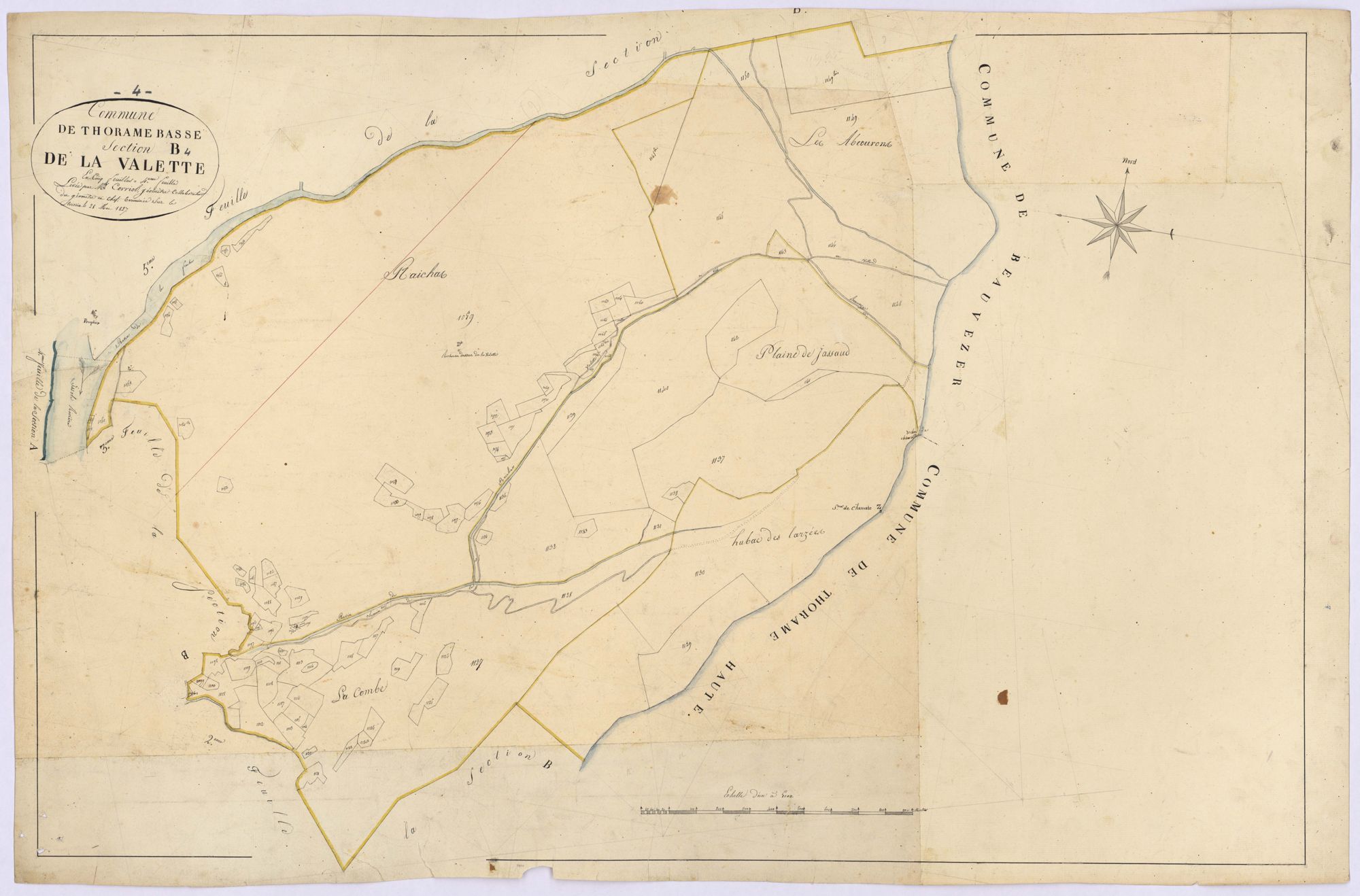 THORAME-BASSE - Section B, la Valette.