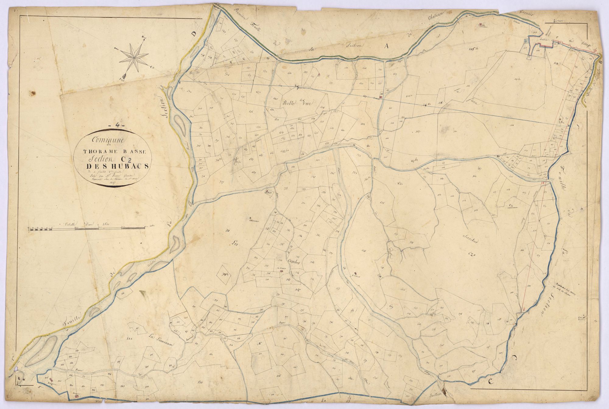 THORAME-BASSE - Section C, les Hubacs.