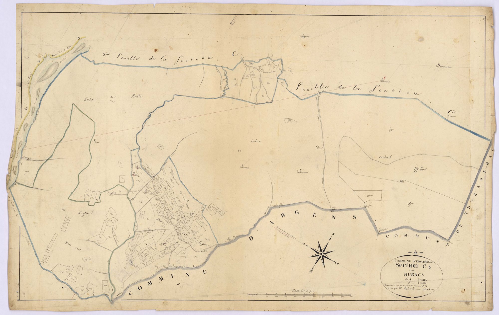 THORAME-BASSE - Section C, les Hubacs.
