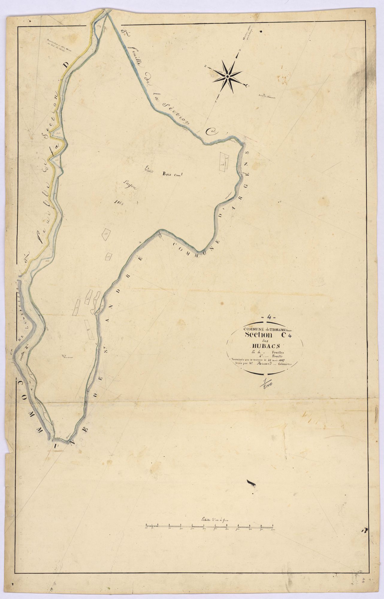 THORAME-BASSE - Section C, les Hubacs.