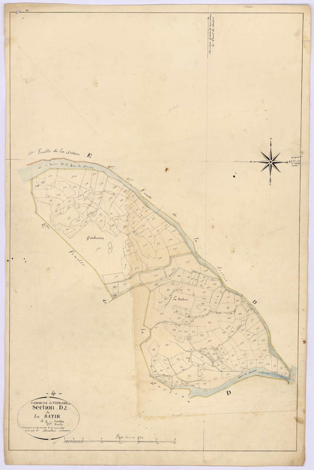 THORAME-BASSE - Section D, la Batie.