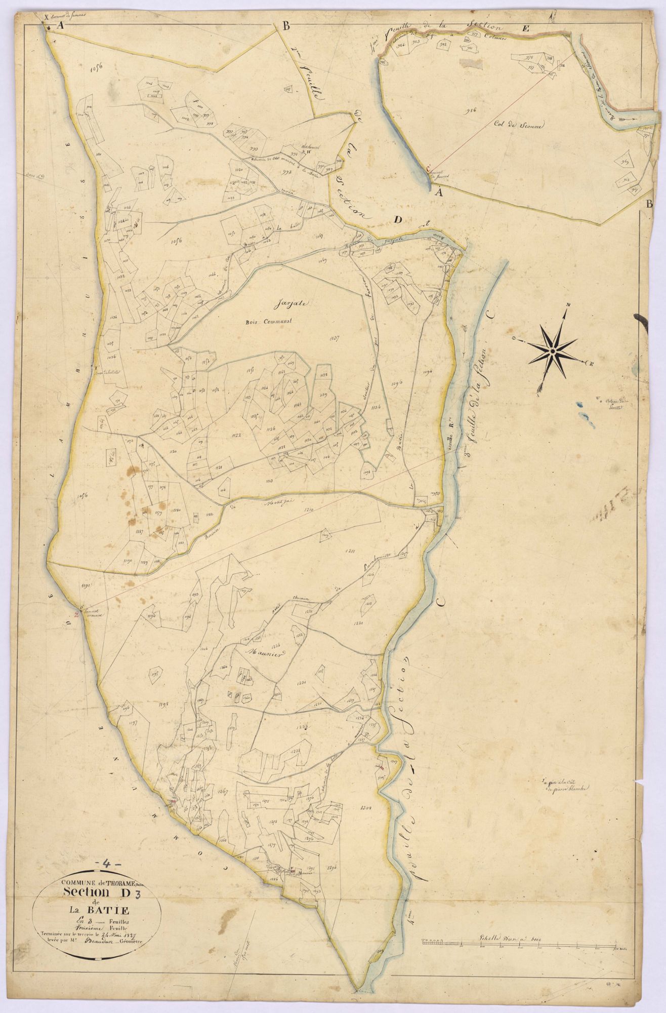 THORAME-BASSE - Section D, la Batie.