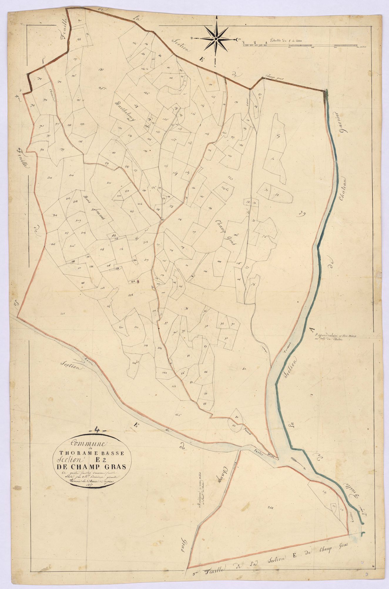 THORAME-BASSE - Section E, Champ-Gras.