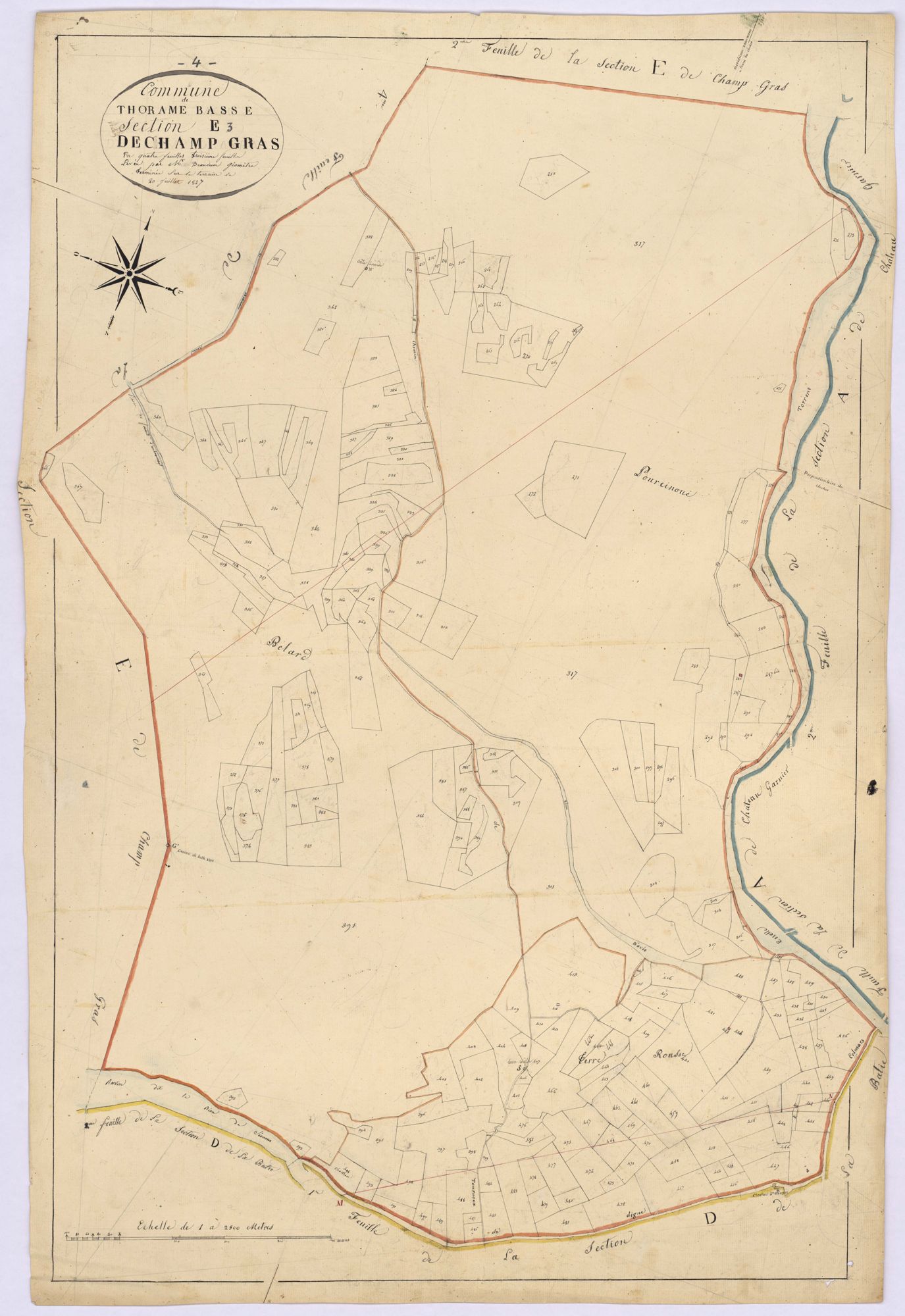 THORAME-BASSE - Section E, Champ-Gras.