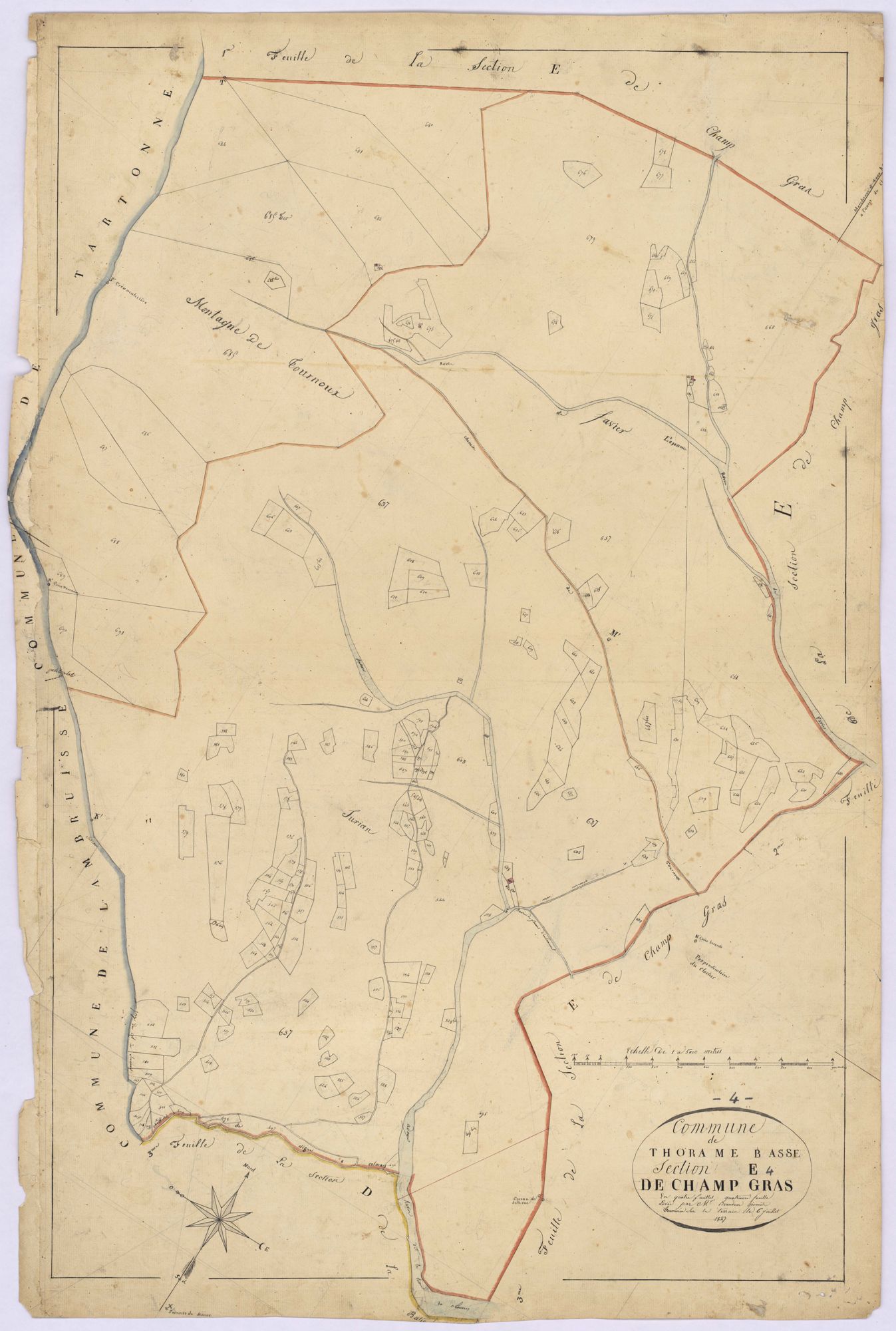 THORAME-BASSE - Section E, Champ-Gras.