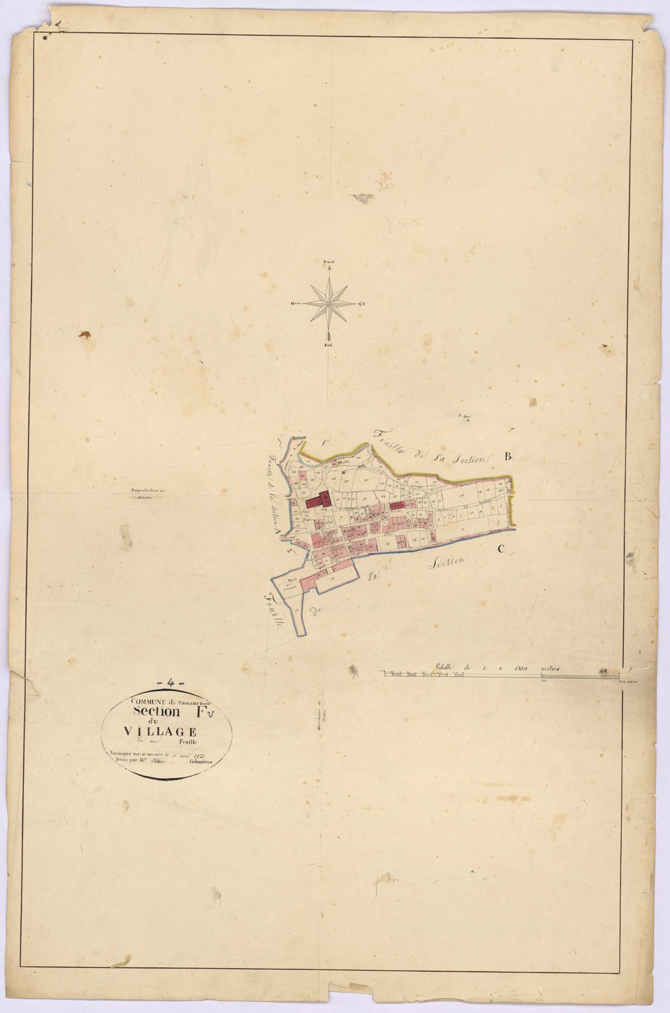 THORAME-BASSE - Section F, le Village.