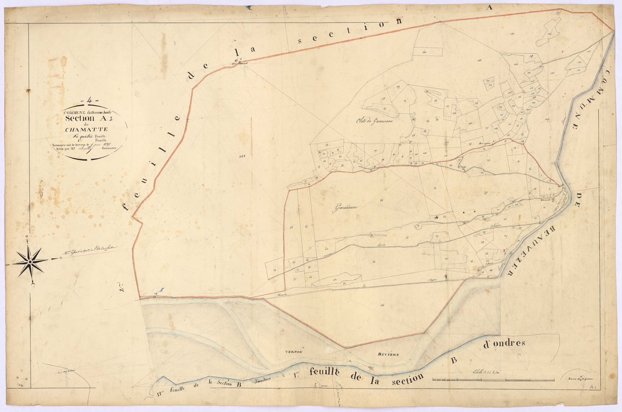 THORAME-HAUTE - Section A, Chamatte.