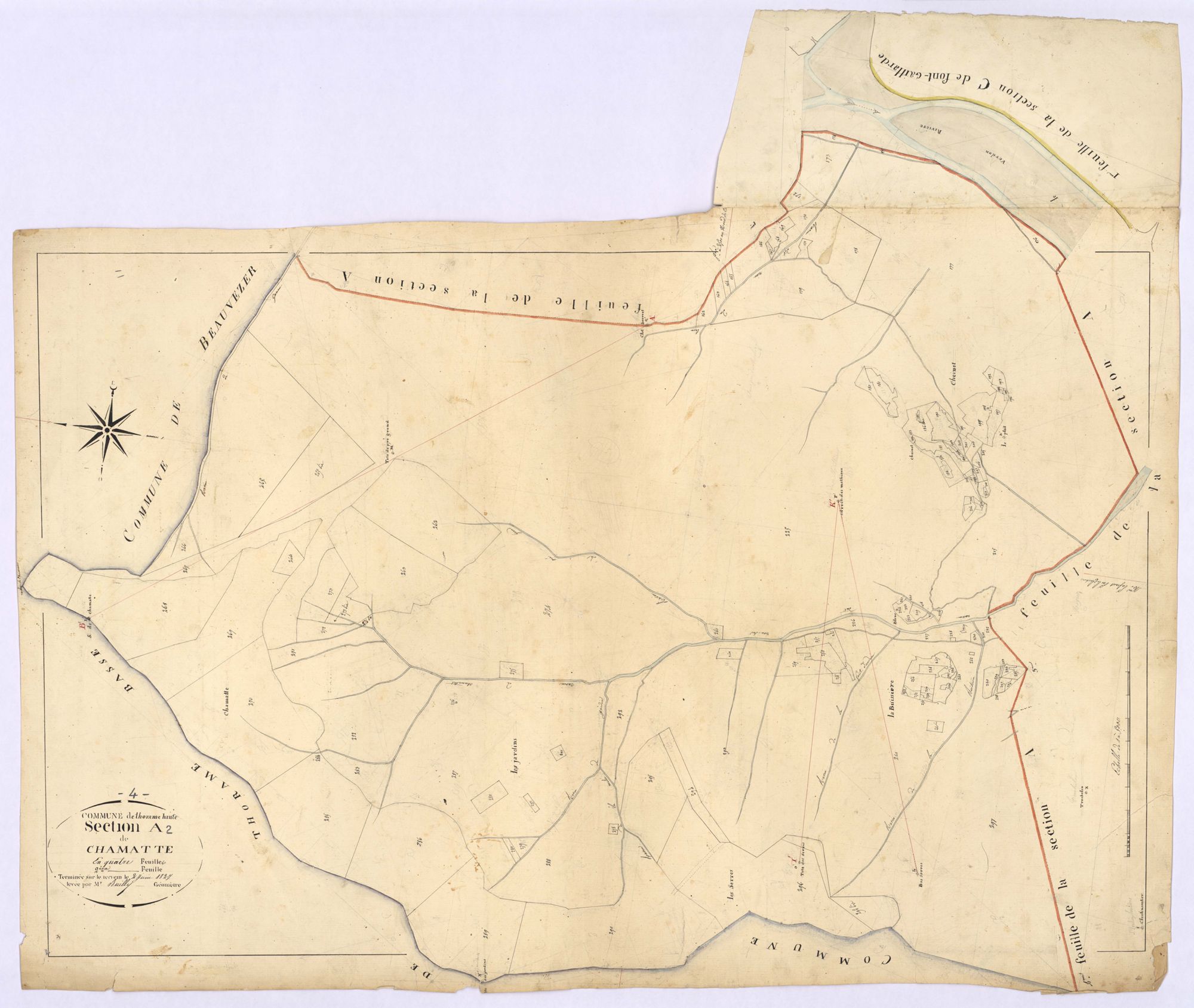 THORAME-HAUTE - Section A, Chamatte.