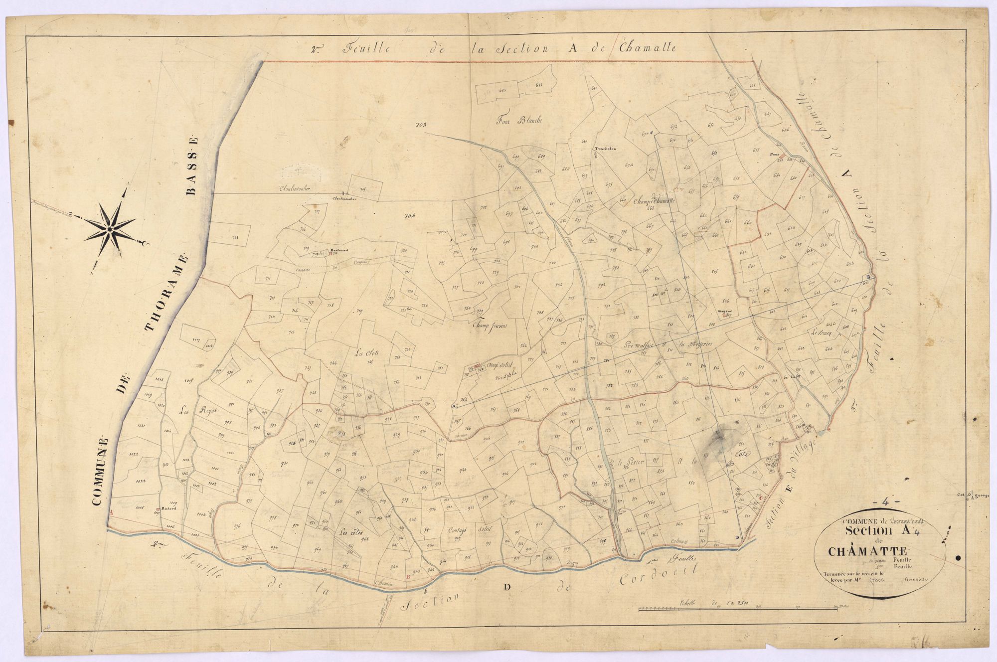 THORAME-HAUTE - Section A, Chamatte.
