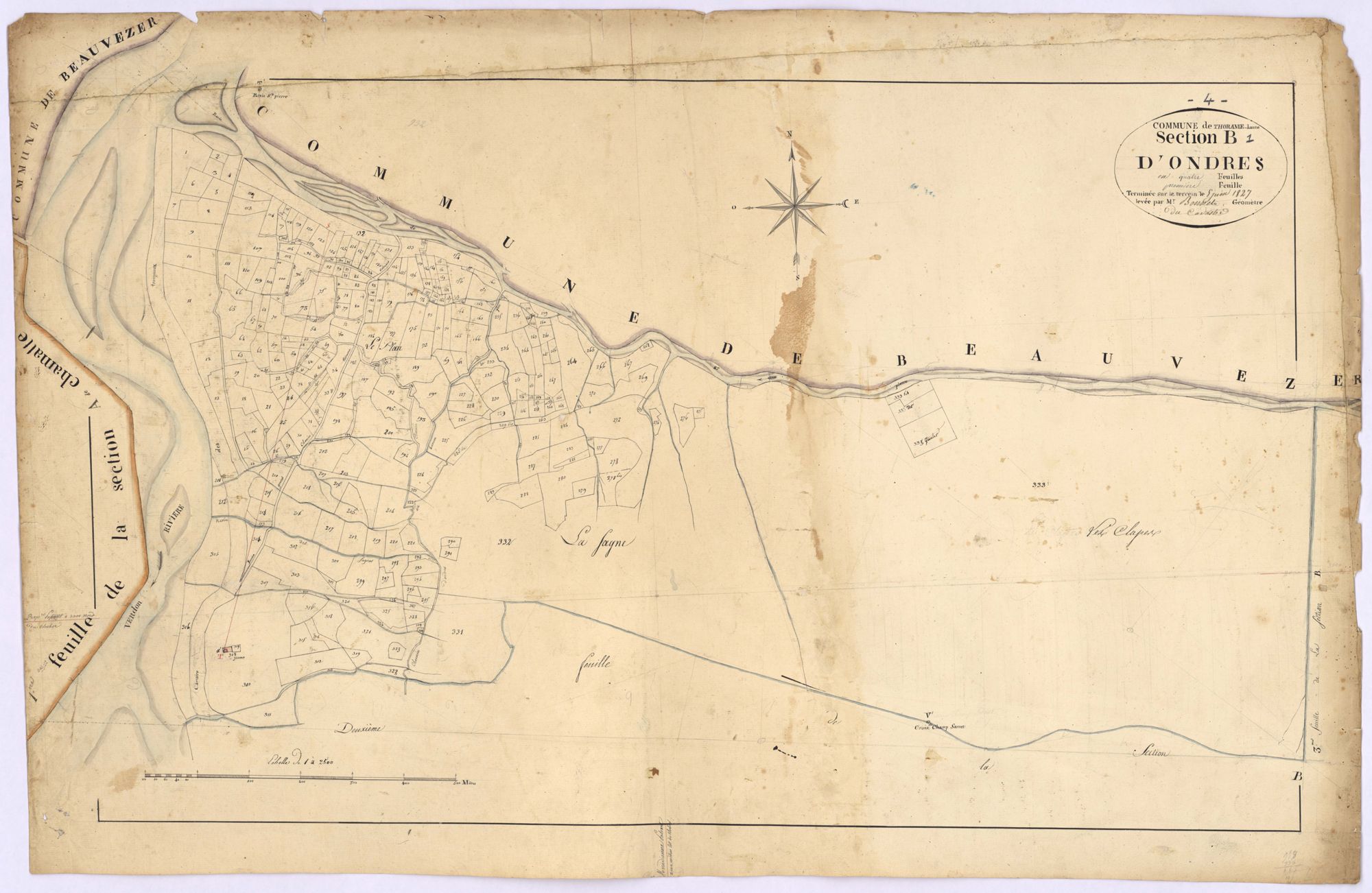 THORAME-HAUTE - Section B, Ondres.