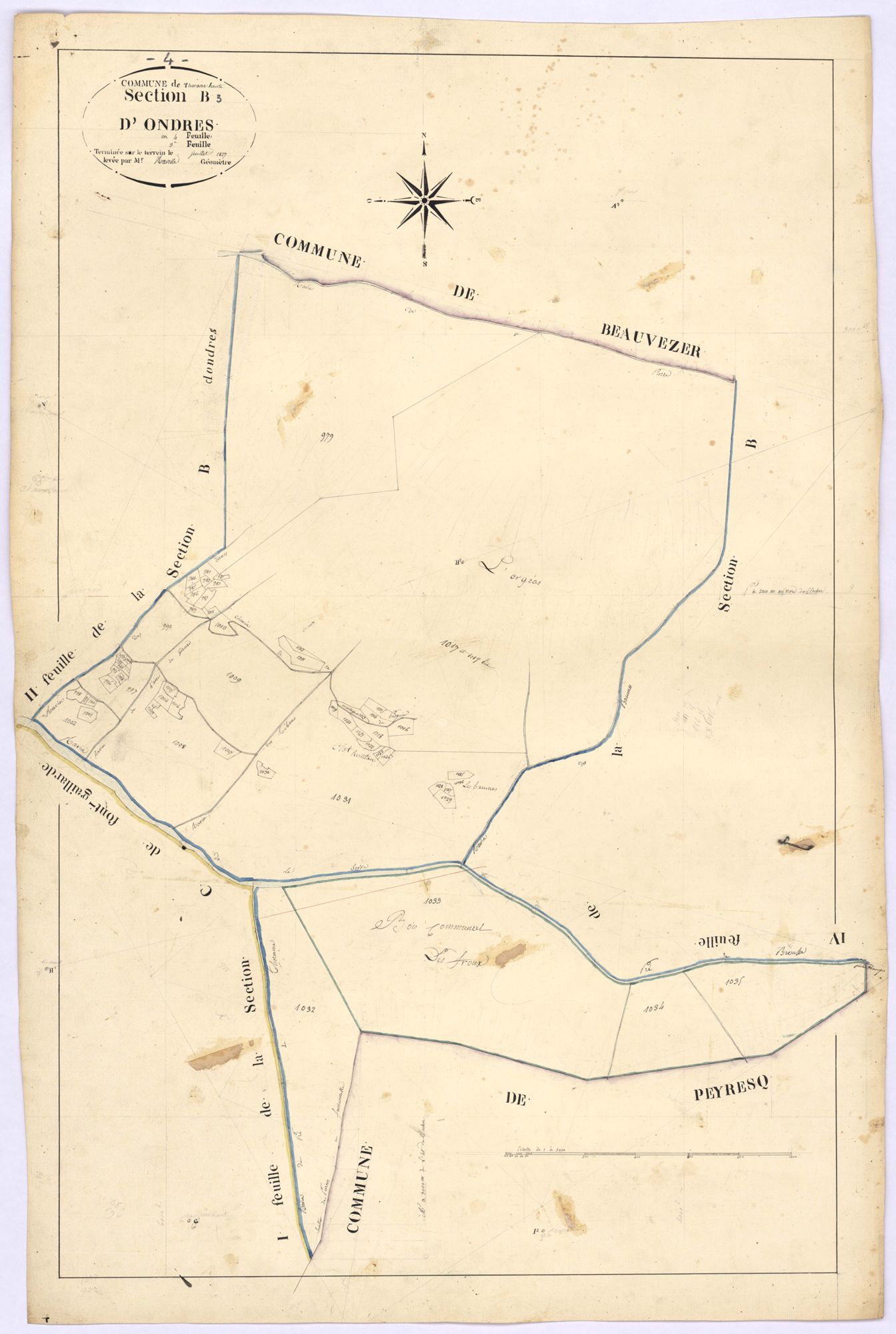 THORAME-HAUTE - Section B, Ondres.