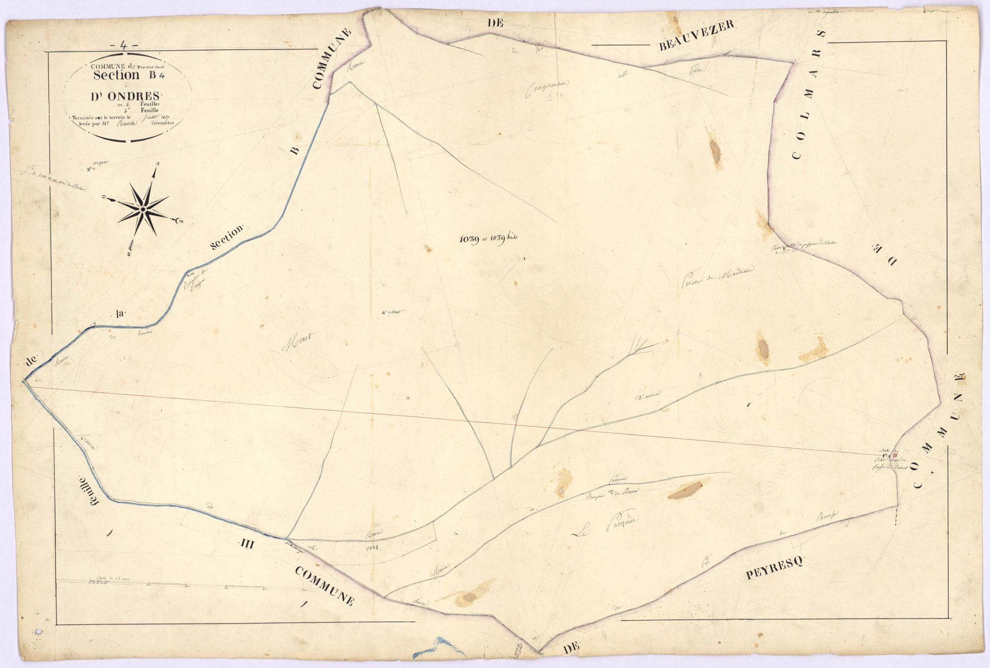 THORAME-HAUTE - Section B, Ondres.