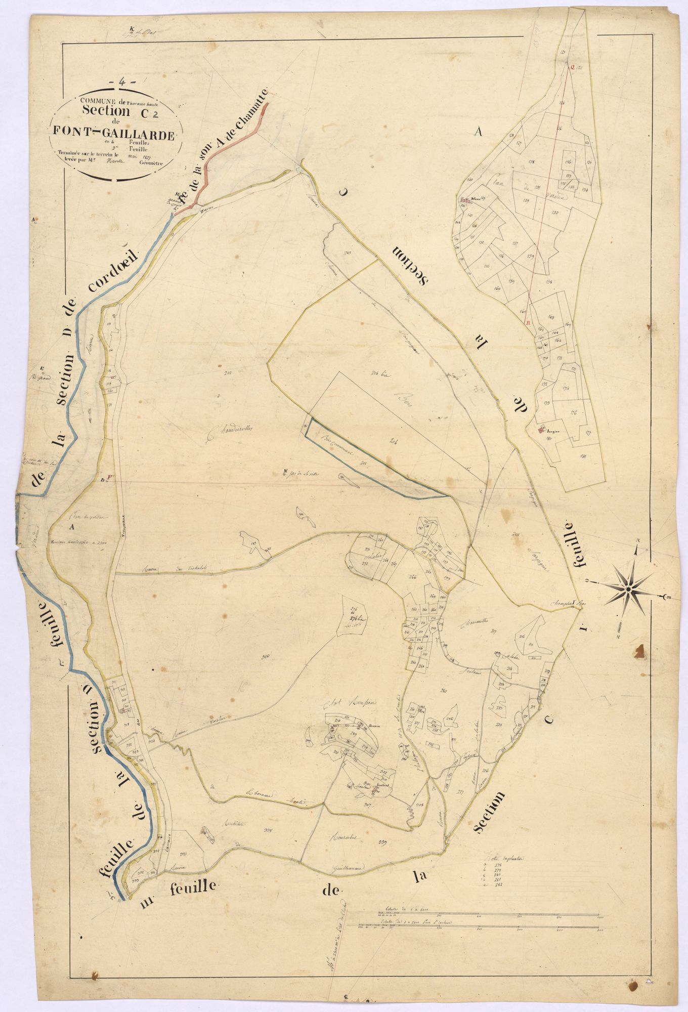 THORAME-HAUTE - Section C, Font-Gaillarde.