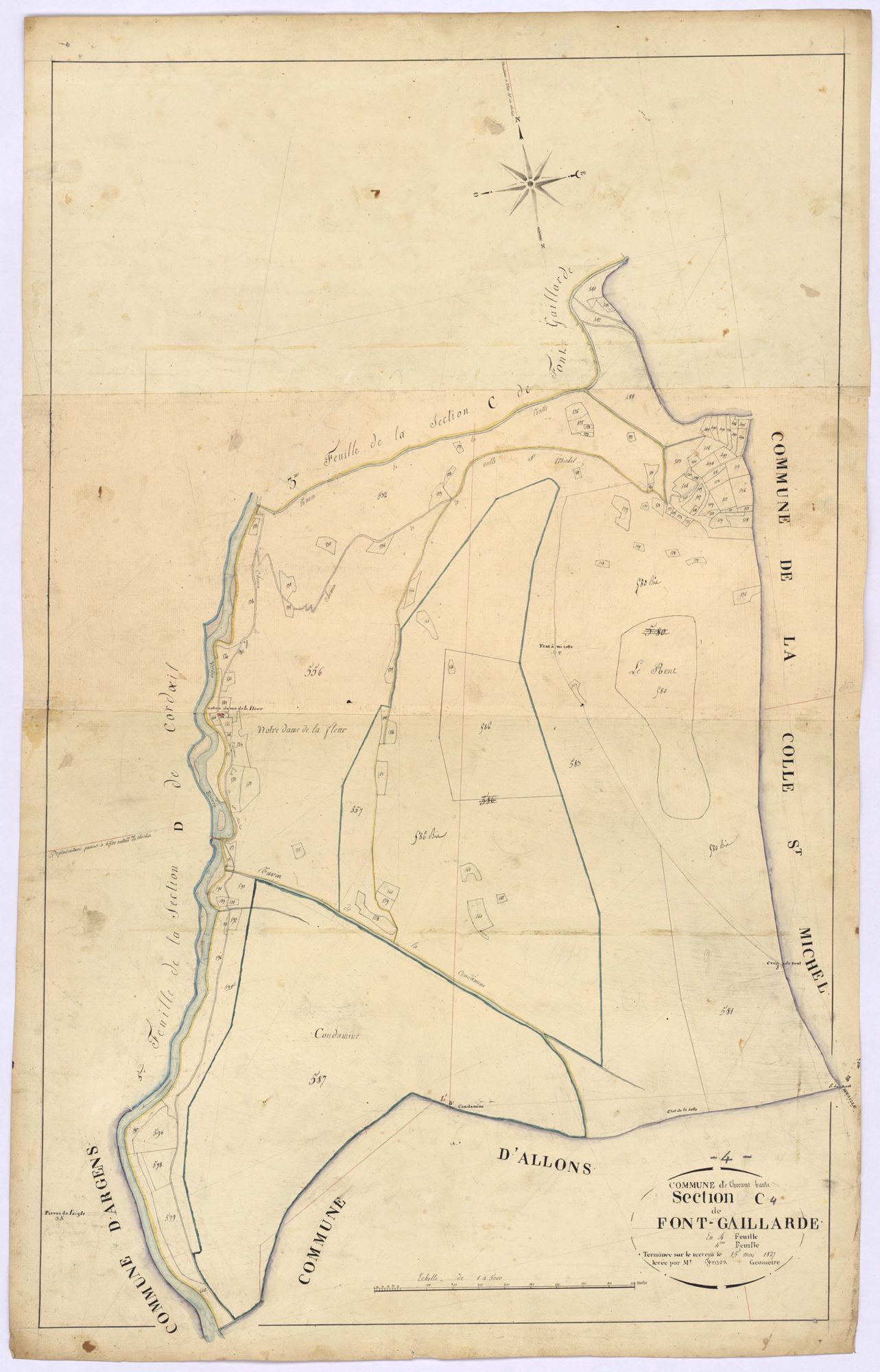 THORAME-HAUTE - Section C, Font-Gaillarde.