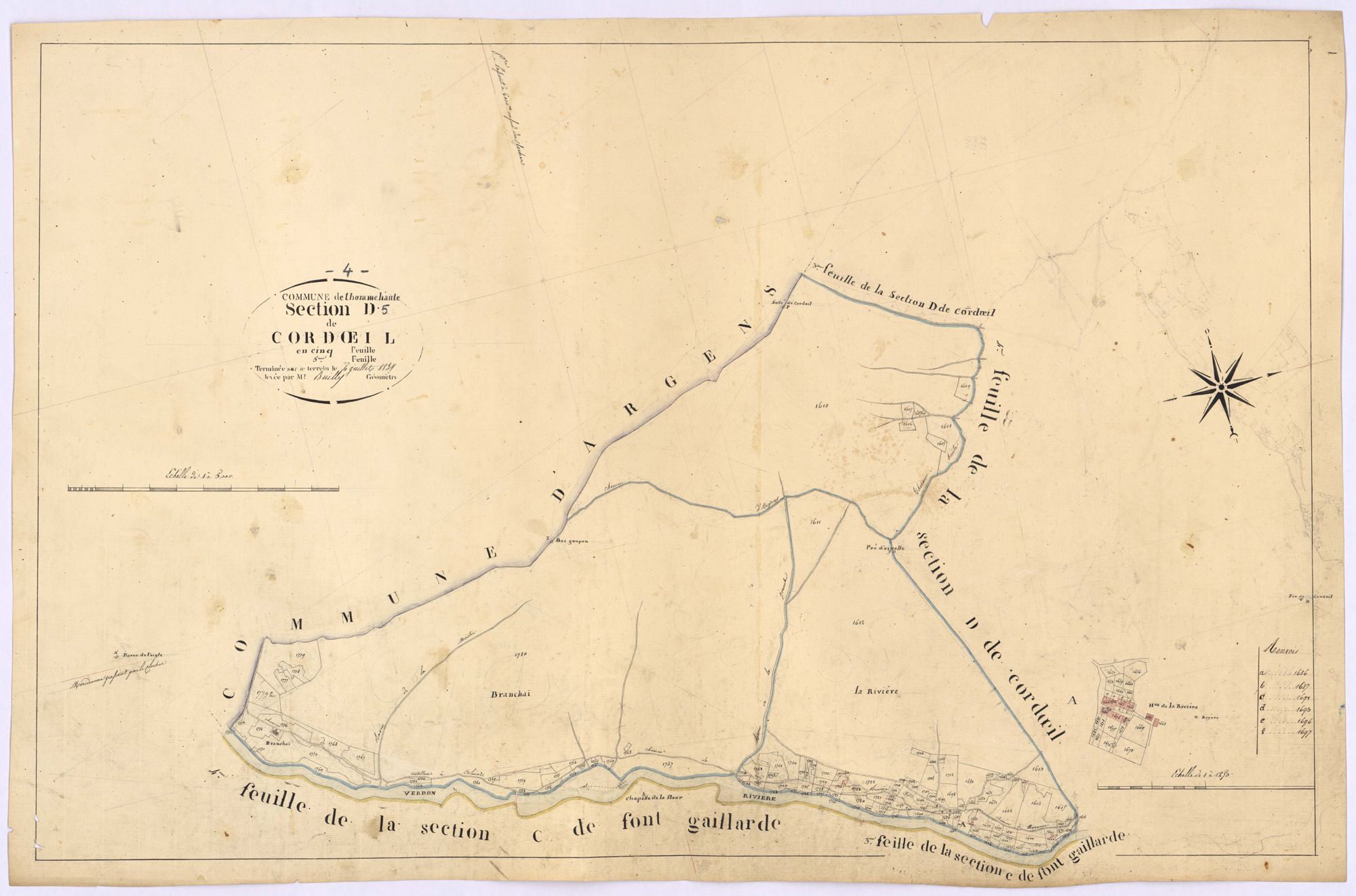 THORAME-HAUTE - Section D, Cordoeil.