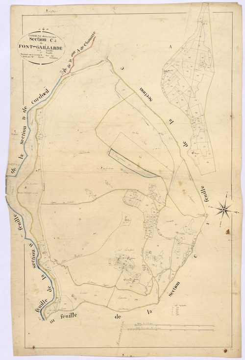 THORAME-HAUTE - Section C, Font-Gaillarde.