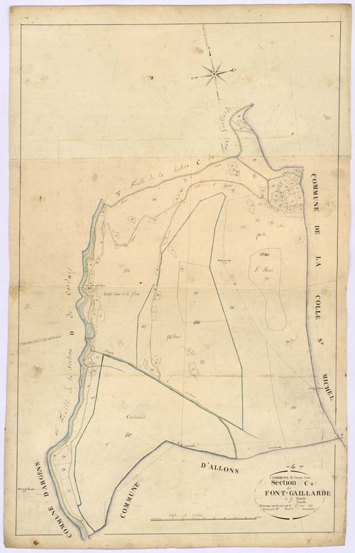 THORAME-HAUTE - Section C, Font-Gaillarde.