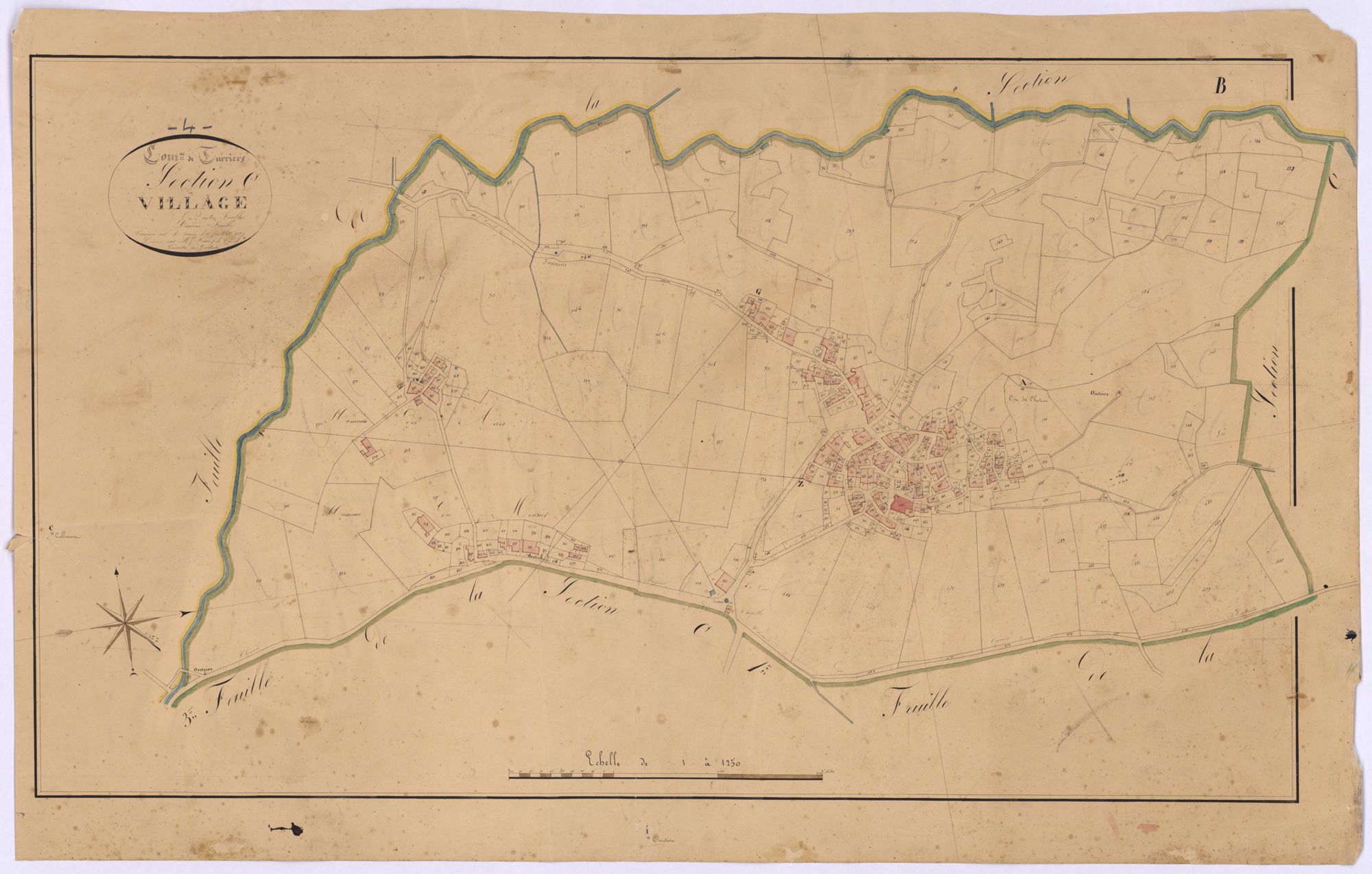 TURRIERS - Section C, le Village.