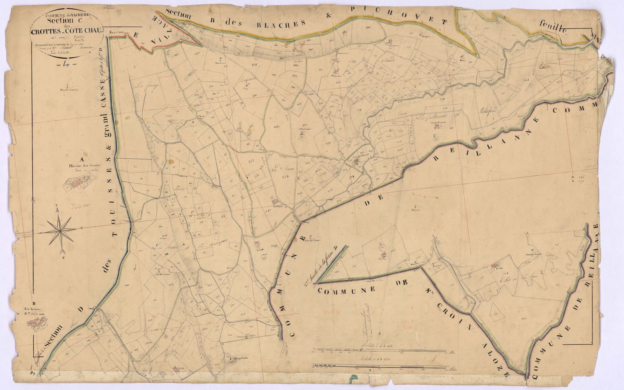 VACHERES - Section C, Crottes et Cote Chau.
